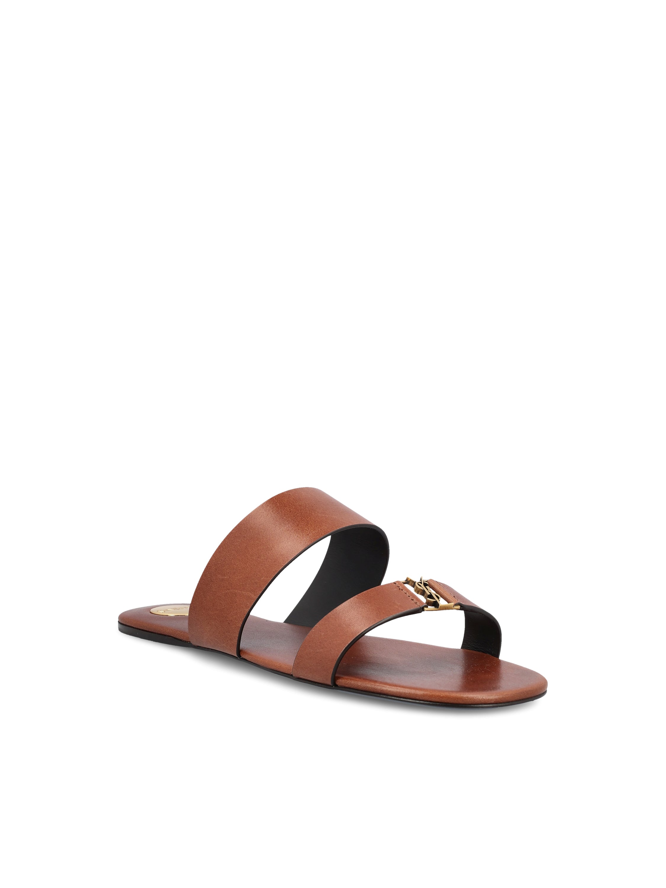Saint Laurent SAINT LAURENT Sandali Babylone In Pelle, view 2