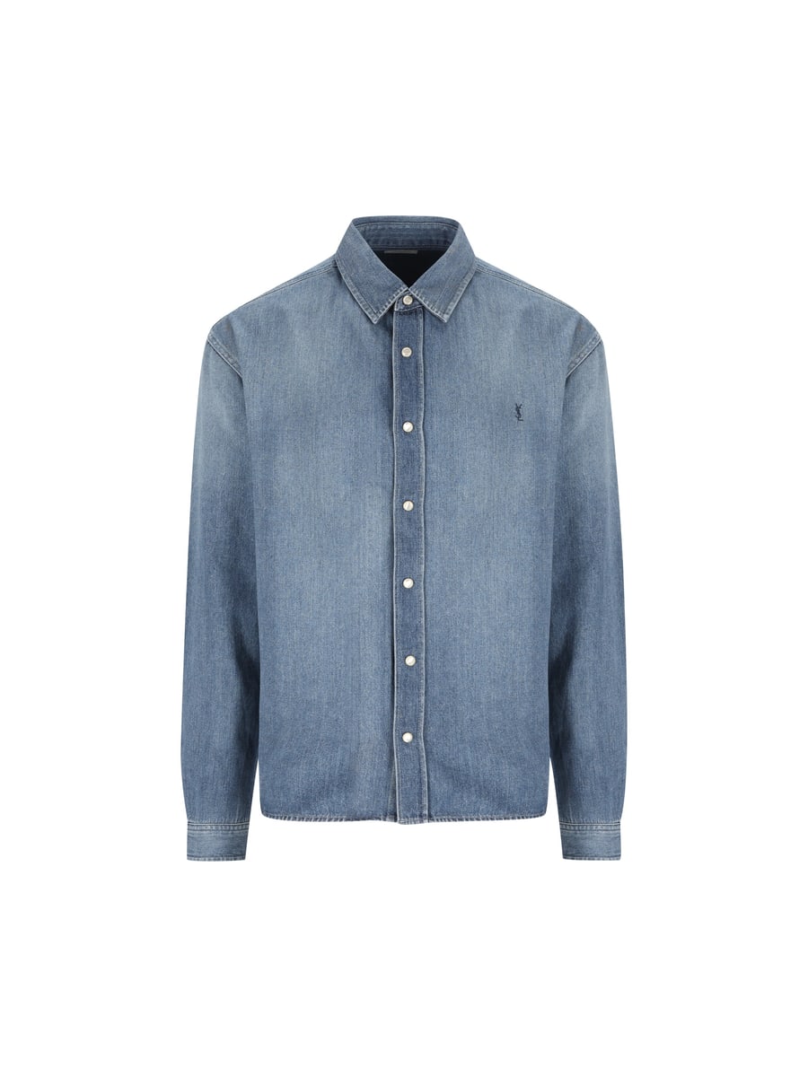 Saint Laurent SAINT LAURENT Camicia Cassandre In Denim