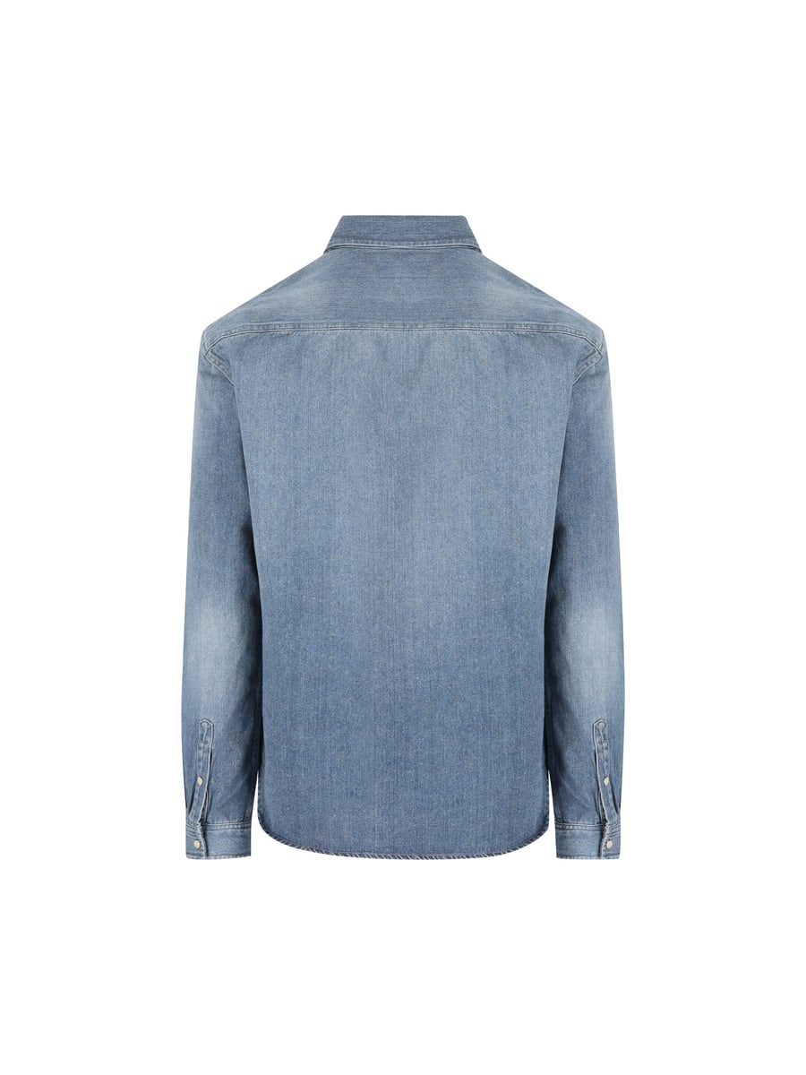 Saint Laurent SAINT LAURENT Camicia Cassandre In Denim, view 2
