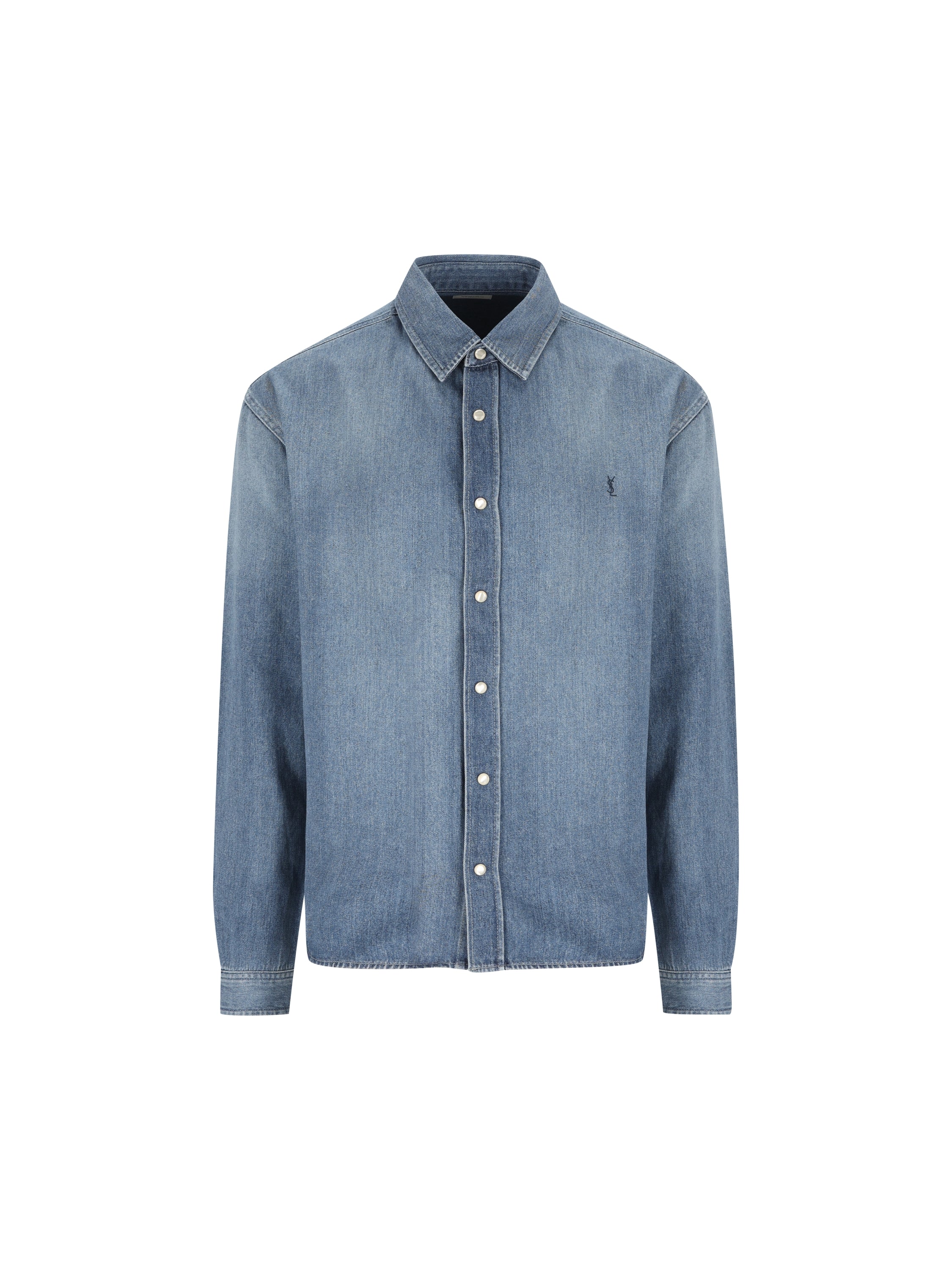 Saint Laurent SAINT LAURENT Camicia Cassandre In Denim