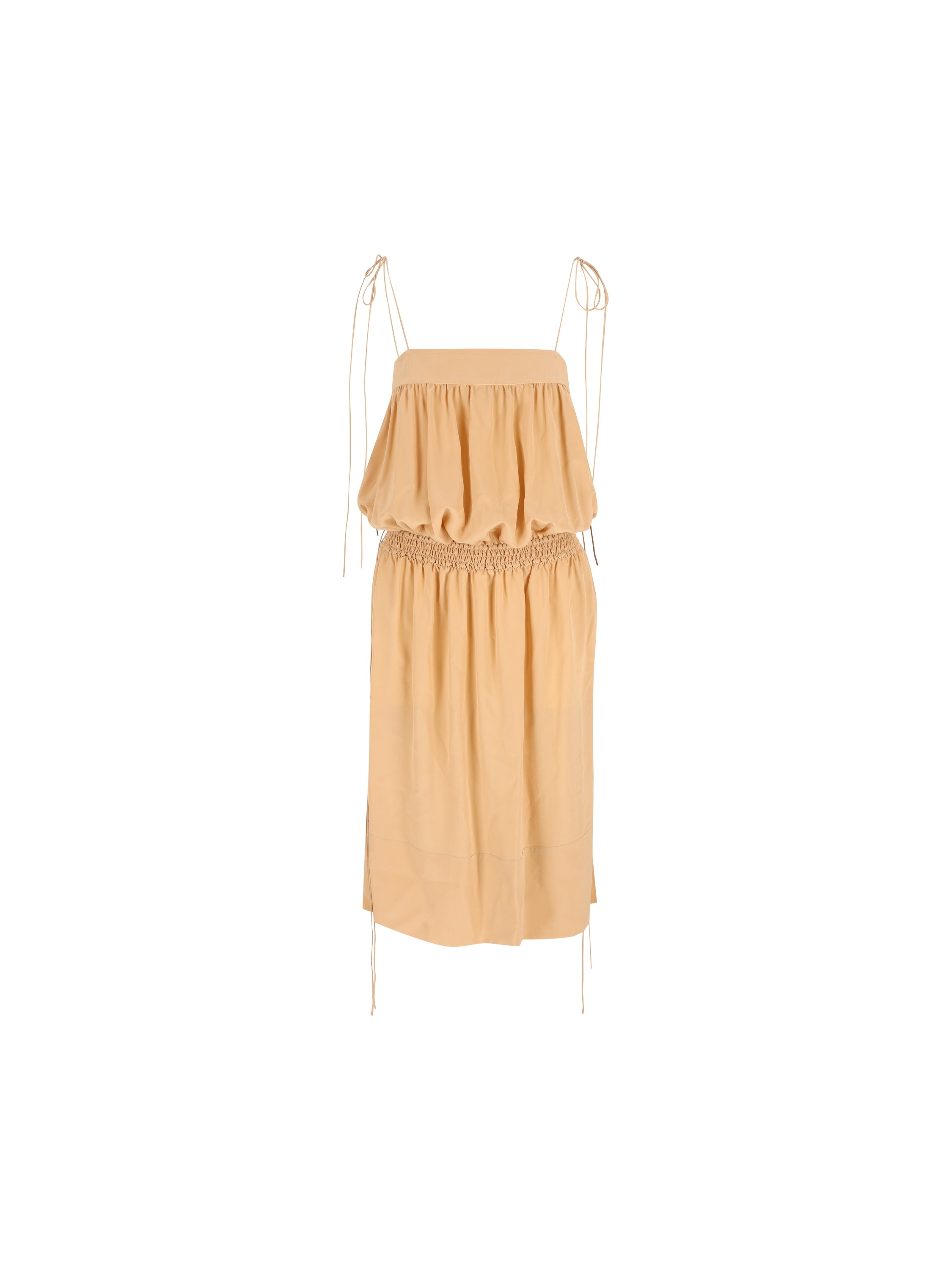 Saint Laurent SAINT LAURENT Abito Balloon Midi In Seta