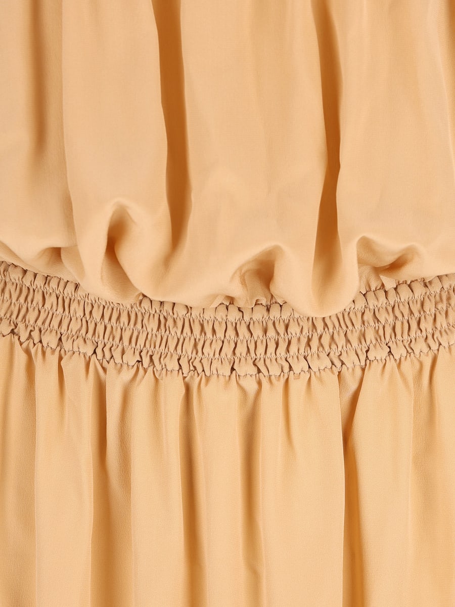 Saint Laurent SAINT LAURENT Abito Balloon Midi In Seta, view 3