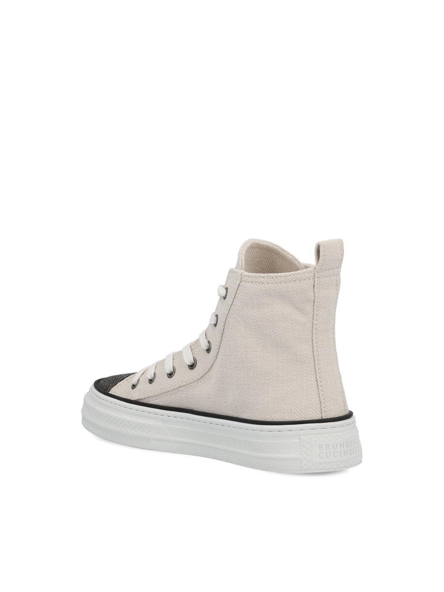 Brunello Cucinelli BRUNELLO CUCINELLI Sneakers In Cotone, view 3