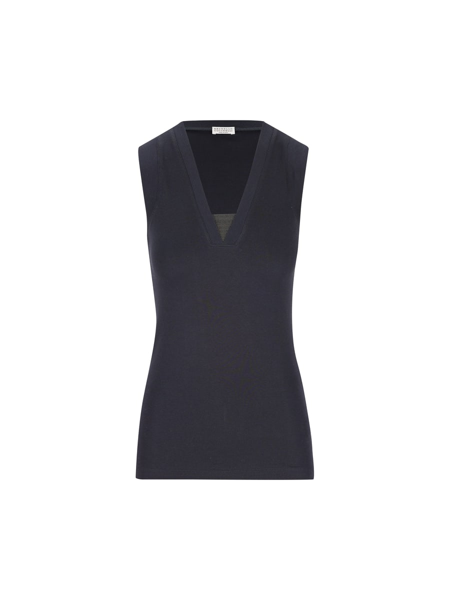 Brunello Cucinelli BRUNELLO CUCINELLI Top In Cotone