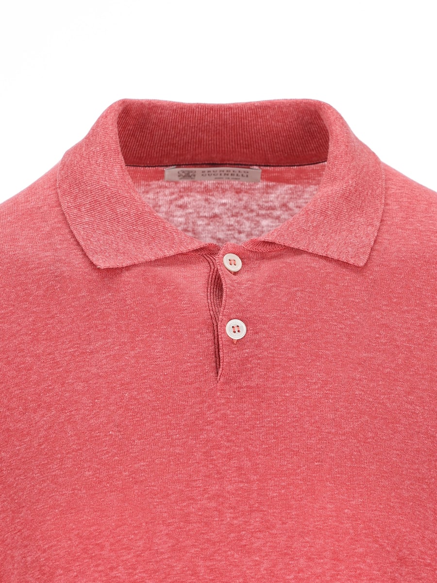 Brunello Cucinelli BRUNELLO CUCINELLI Polo In Lino, view 4