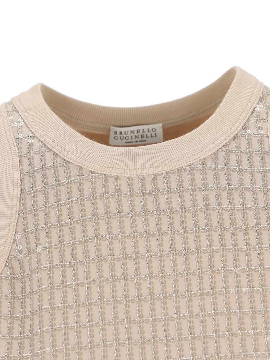 Brunello Cucinelli BRUNELLO CUCINELLI Top In Cotone, view 4