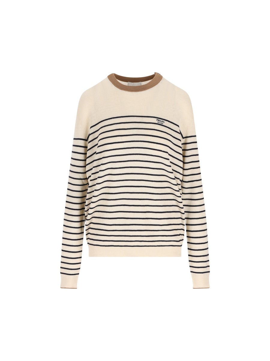 Prada PRADA Maglia In Lino E Cotone