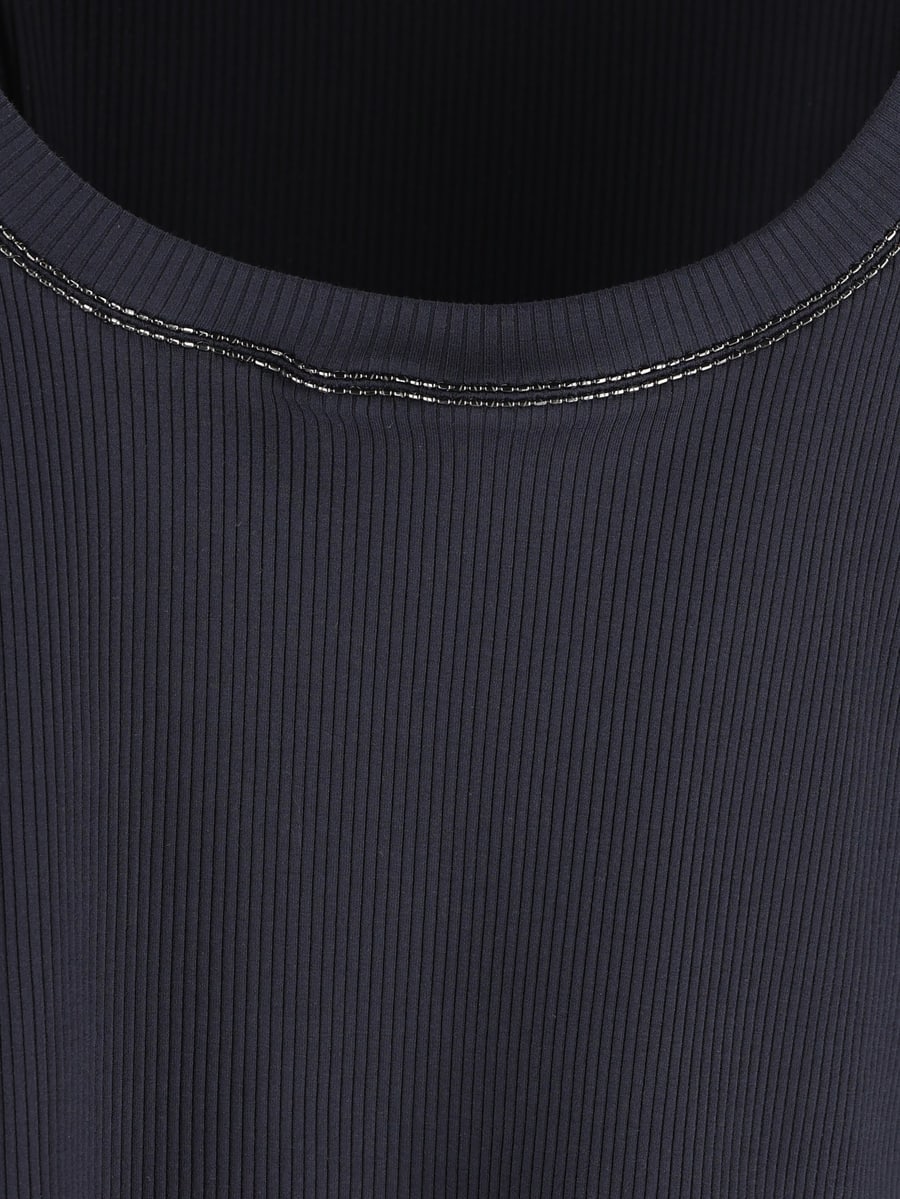 Brunello Cucinelli BRUNELLO CUCINELLI Top In Cotone, view 3