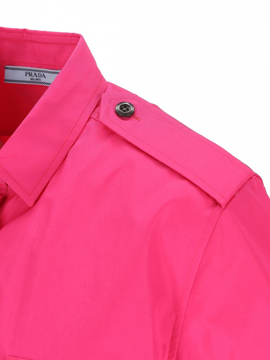 Prada PRADA Camicia In Popeline Di Cotone, view 4