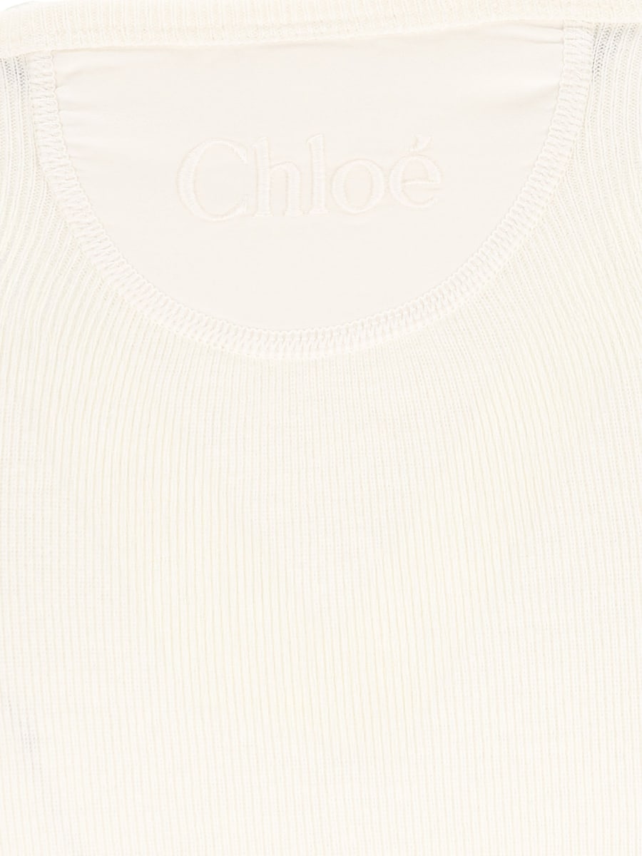 Chloé CHLOE' Camicia Henley In Cotone, view 4
