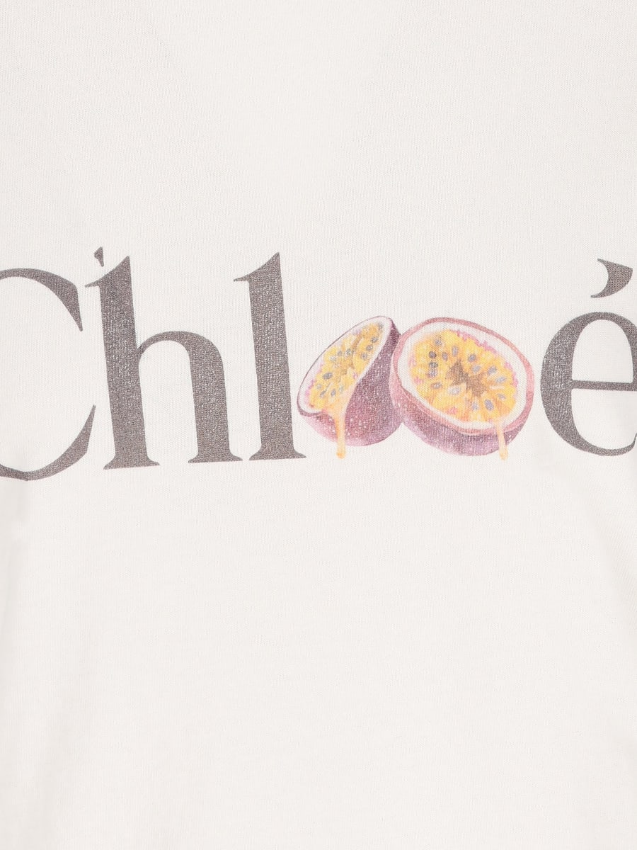 Chloé CHLOE' T-shirt in Cotone, view 4