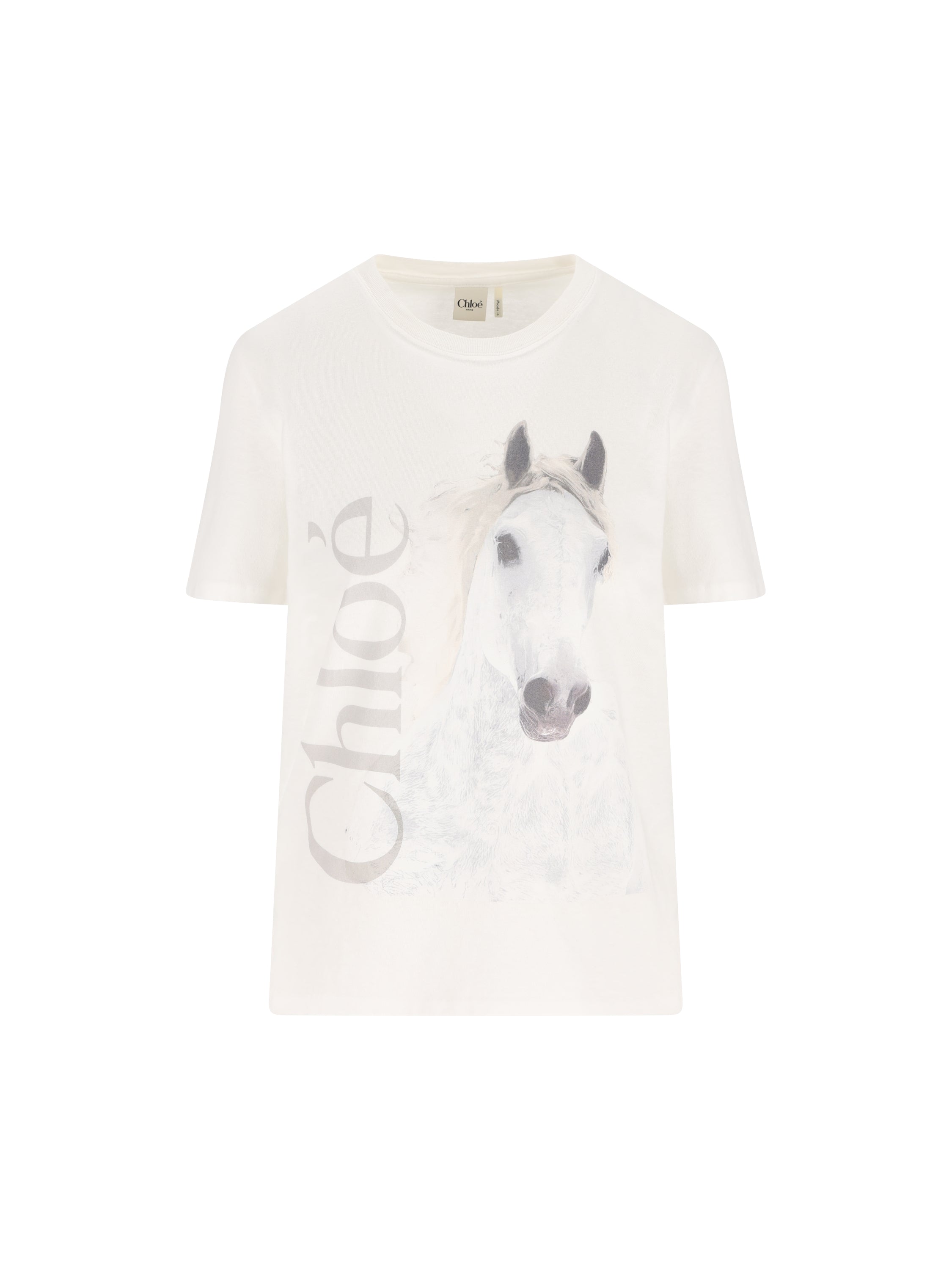 Chloé T-shirt girocollo in jersey di cotone biologico.