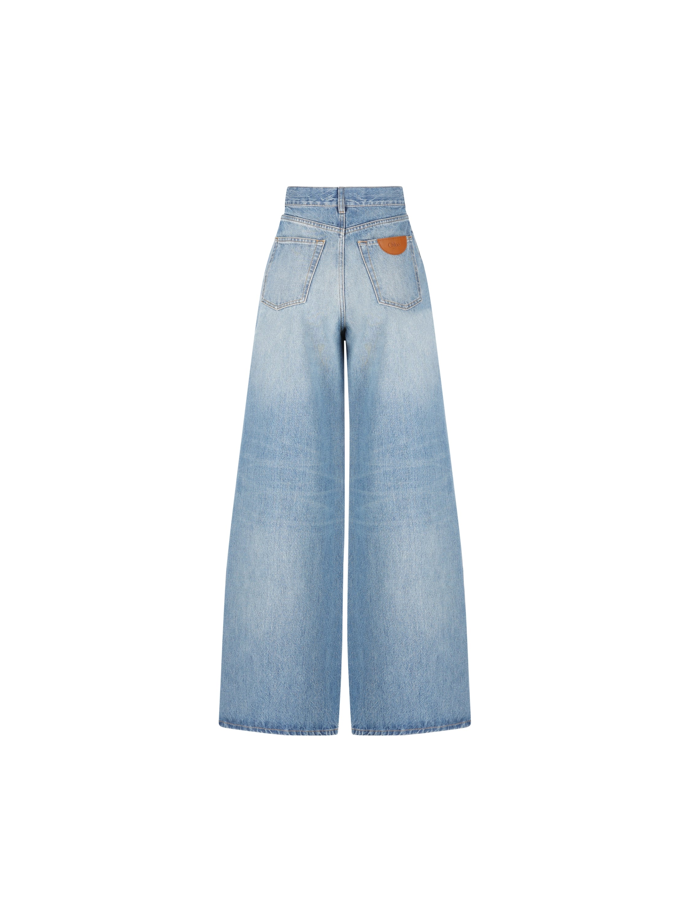 Chloé CHLOE' Jeans a Gamba Ampia e Vita Alta, view 2