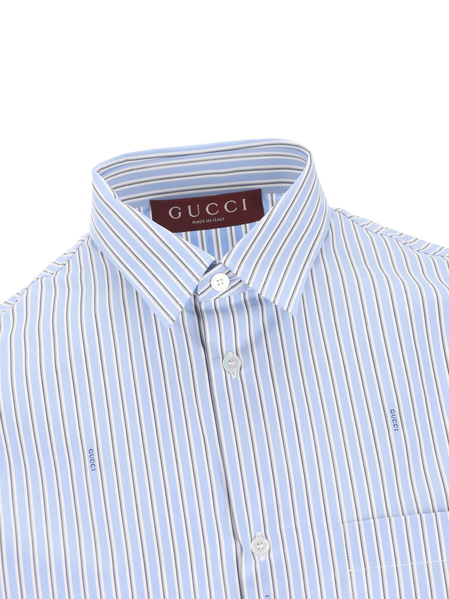 Gucci GUCCI Camicia In Popeline Di Cotone, view 3