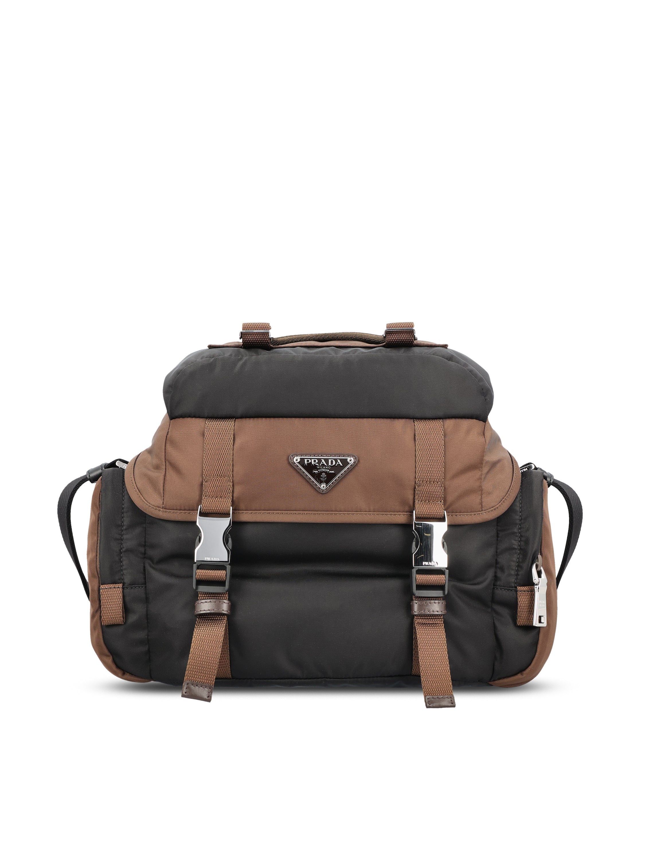 Prada PRADA Borsa A Tracolla In Re-Nylon E Pelle