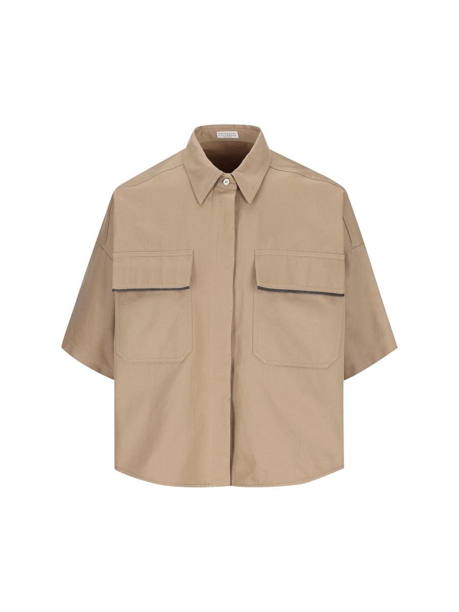 Brunello Cucinelli BRUNELLO CUCINELLI Camicia In Cotone E Lino