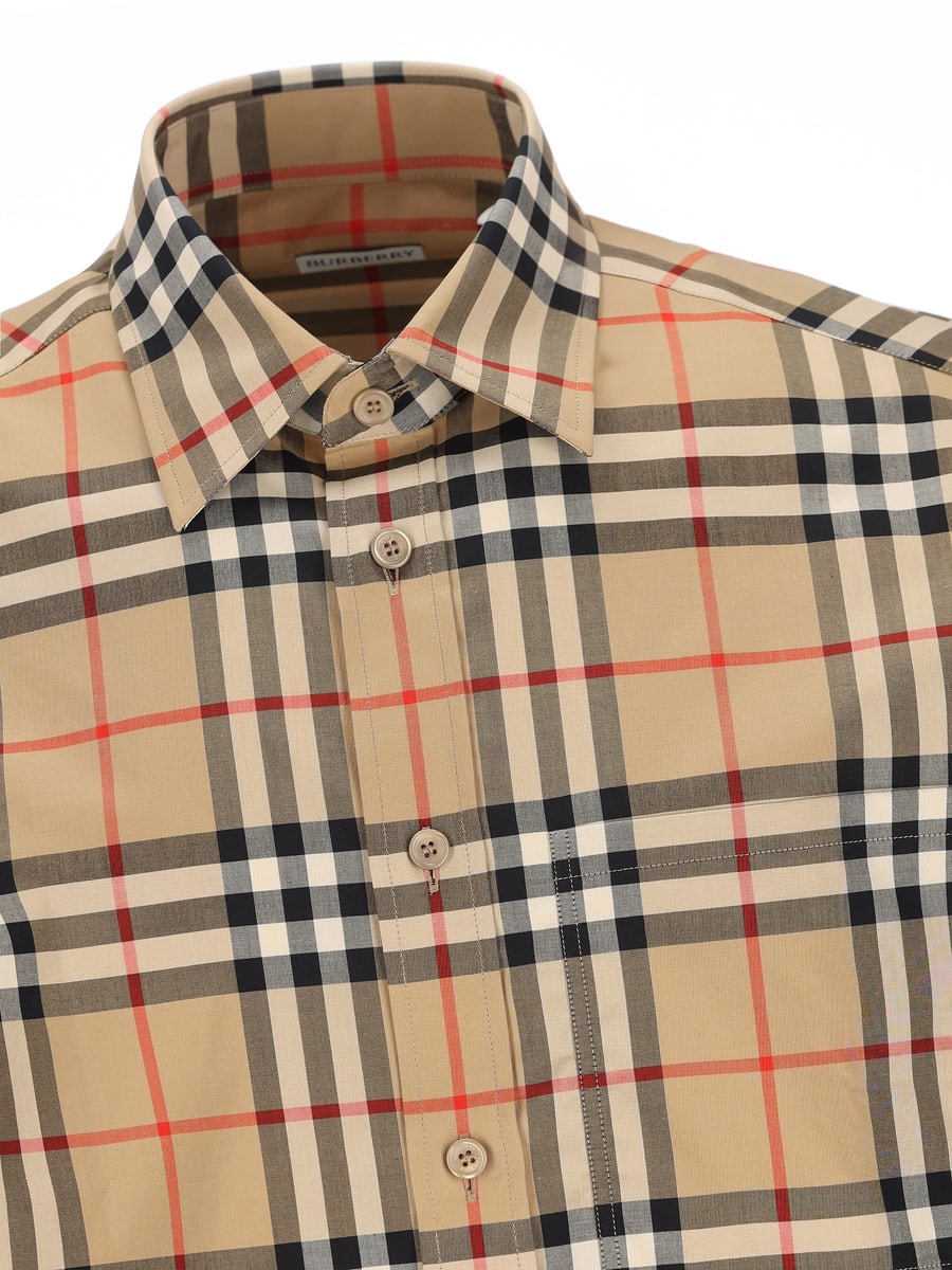 Burberry BURBERRY Camicia In Cotone Check, view 3