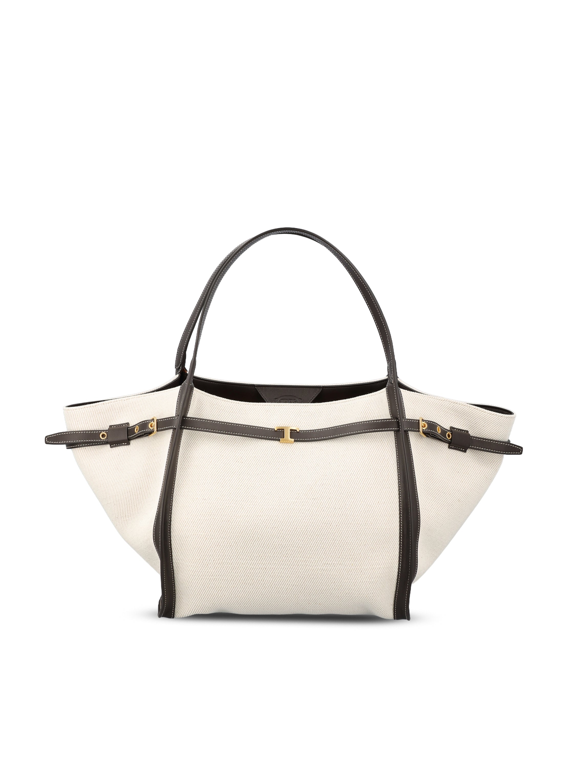 Tod's TOD'S Borsa Shopping In Canvas E Pelle Media