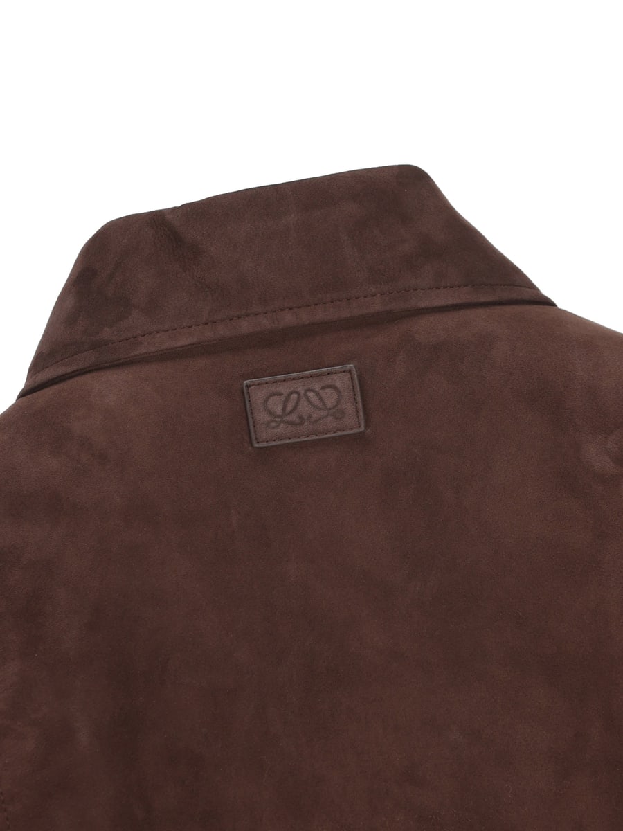 Loewe LOEWE Bomber In Pelle Di Capra Scamosciata, view 3