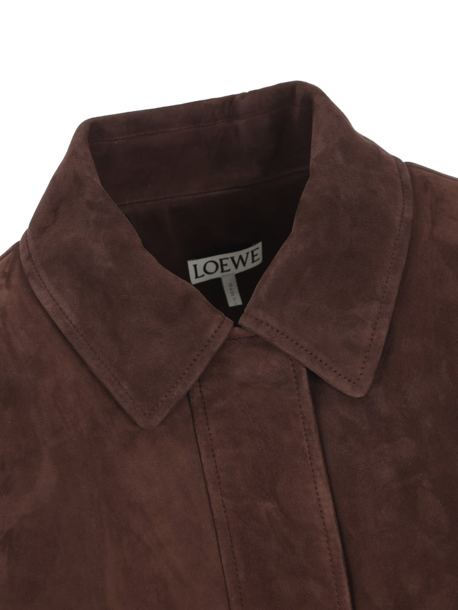 Loewe LOEWE Bomber In Pelle Di Capra Scamosciata, view 4