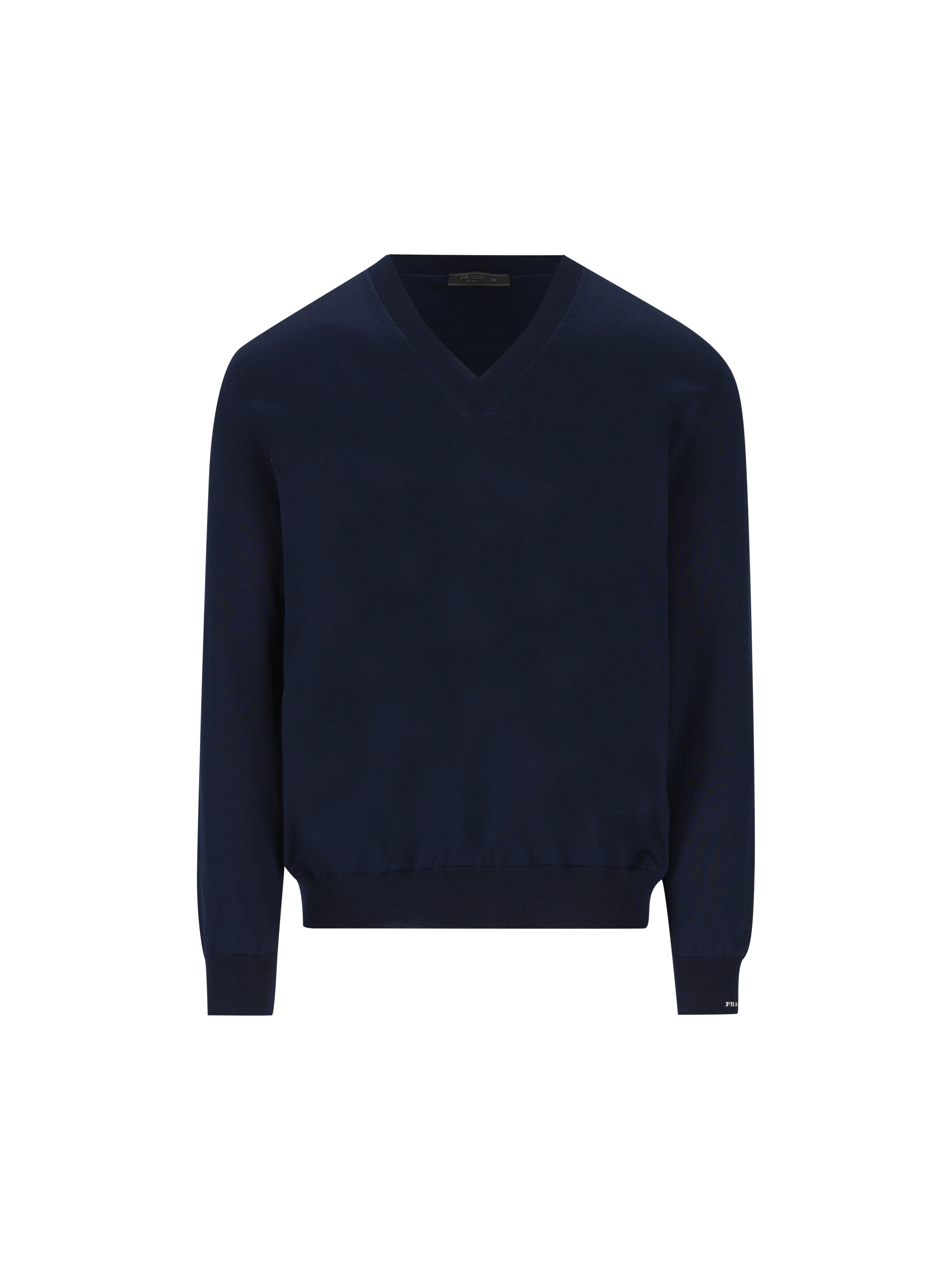 Prada PRADA Maglia Con Scollo A V In Cotone