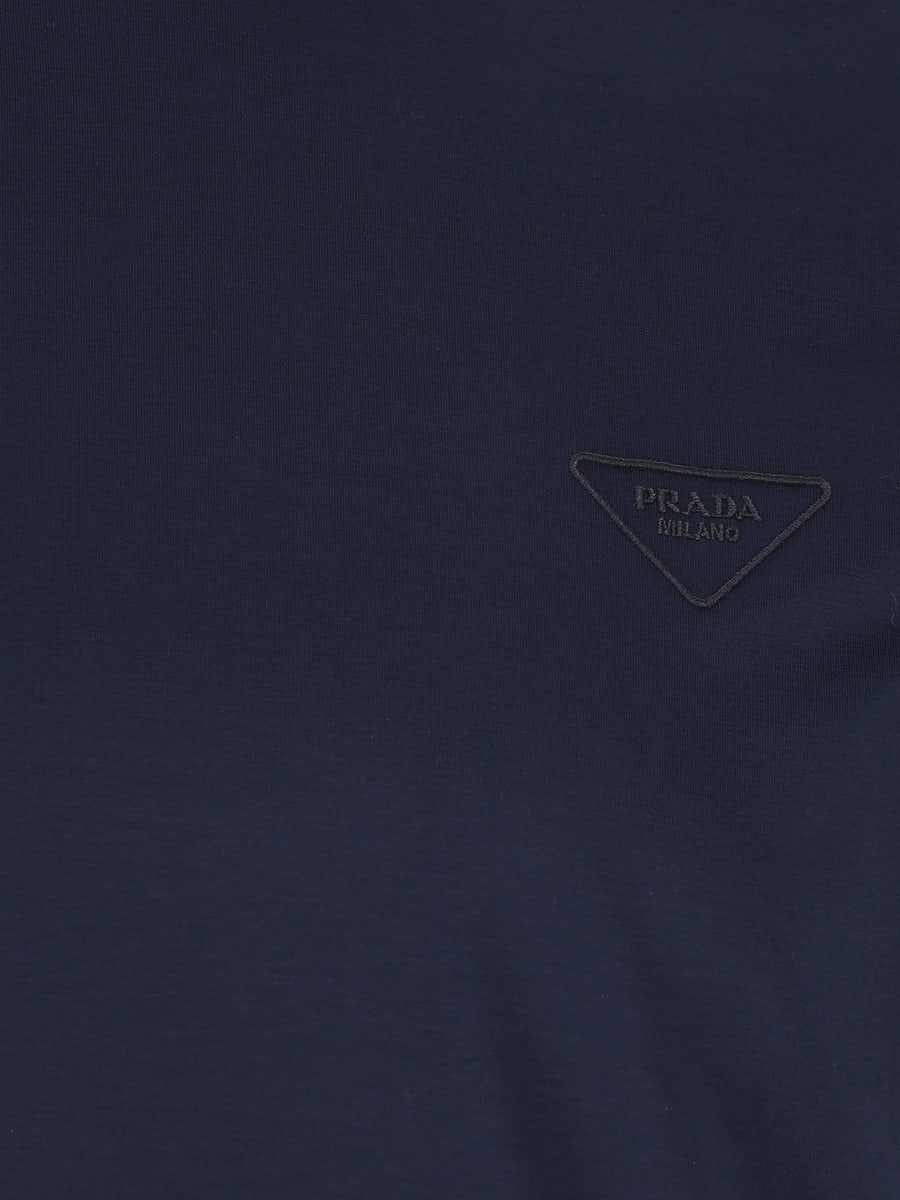 Prada PRADA T-Shirt In Cotone, view 3