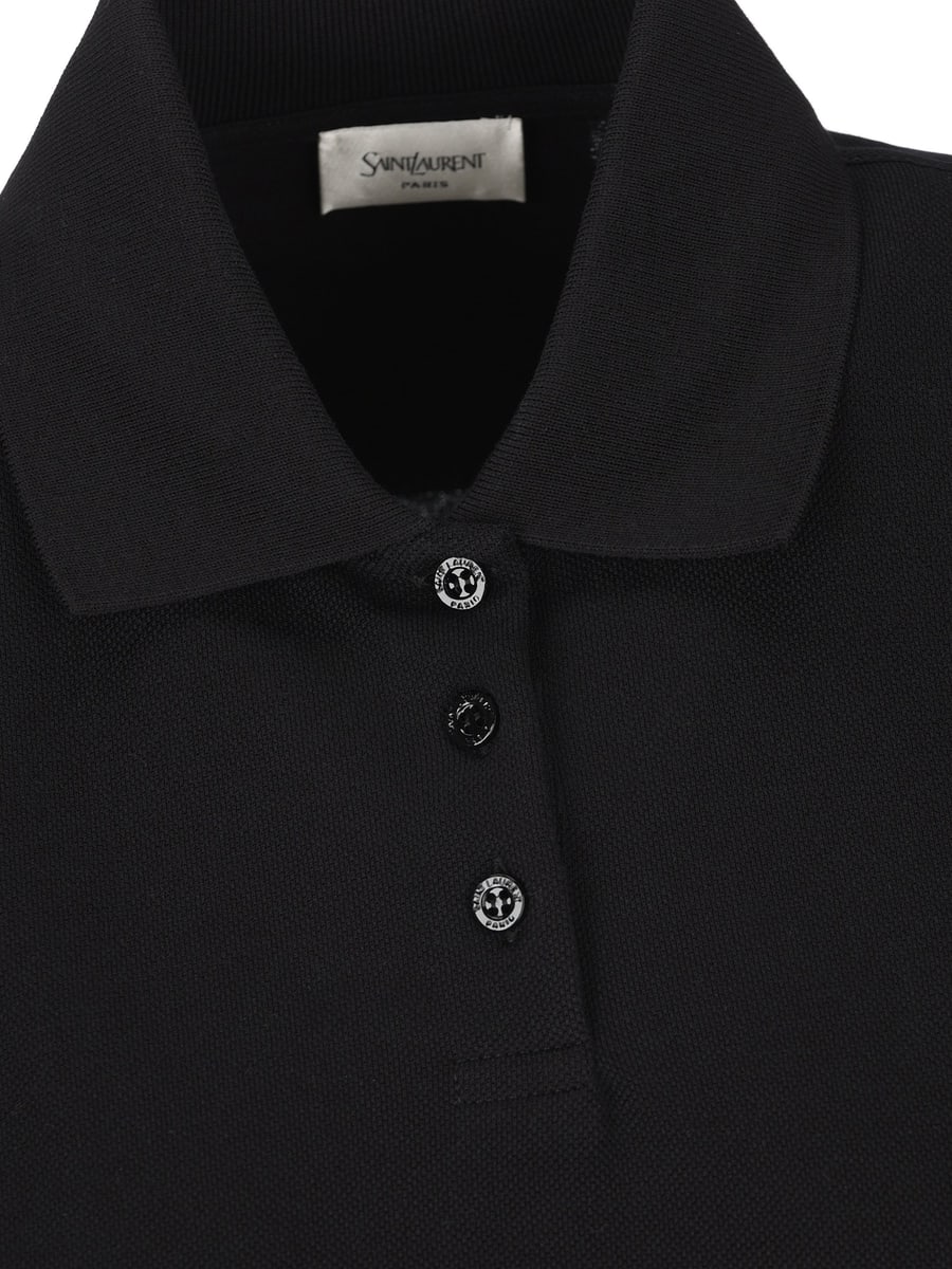 Saint Laurent SAINT LAURENT Abito In Cotone, view 3