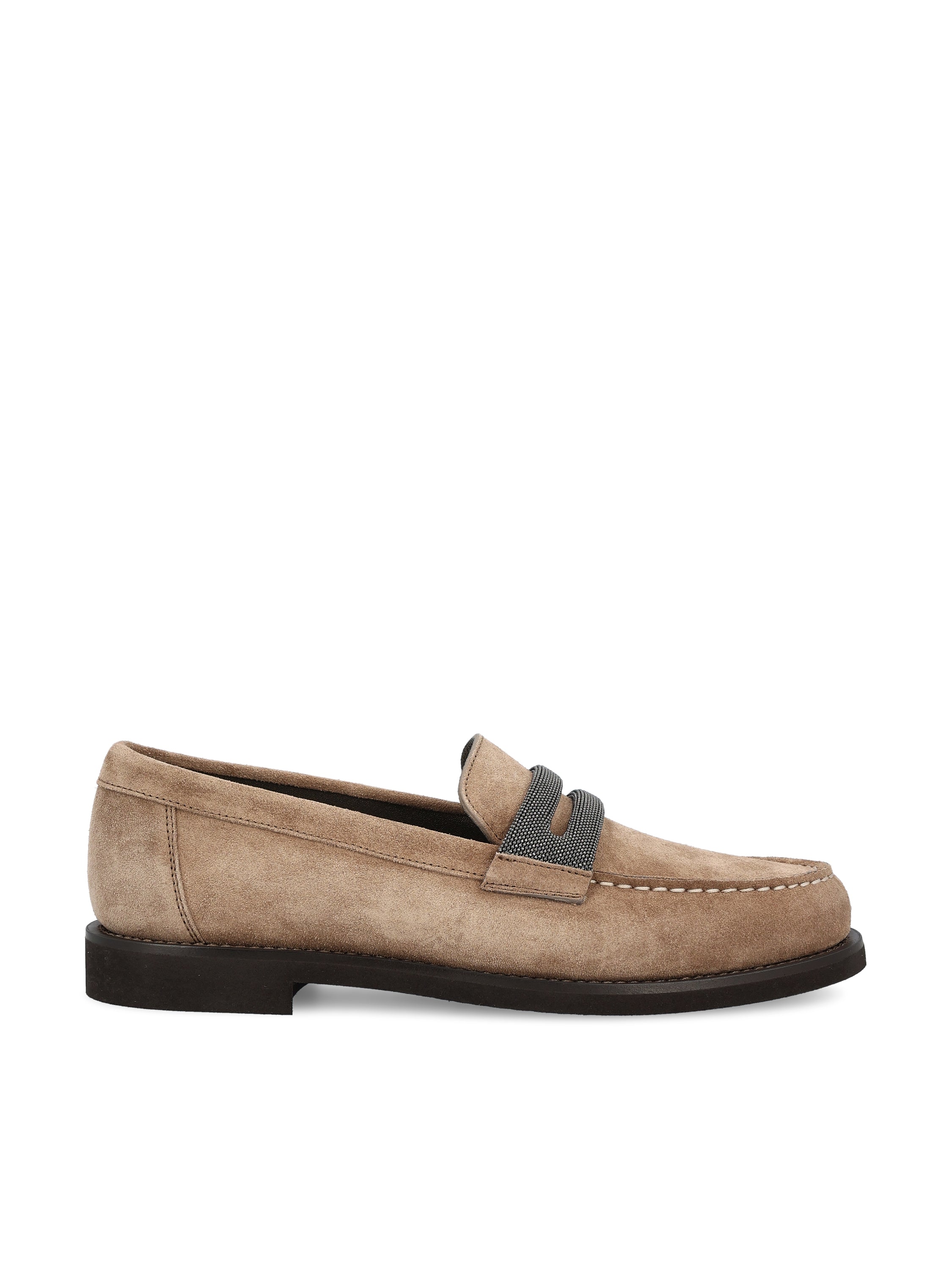 Brunello Cucinelli BRUNELLO CUCINELLI Penny Loafer In Camoscio