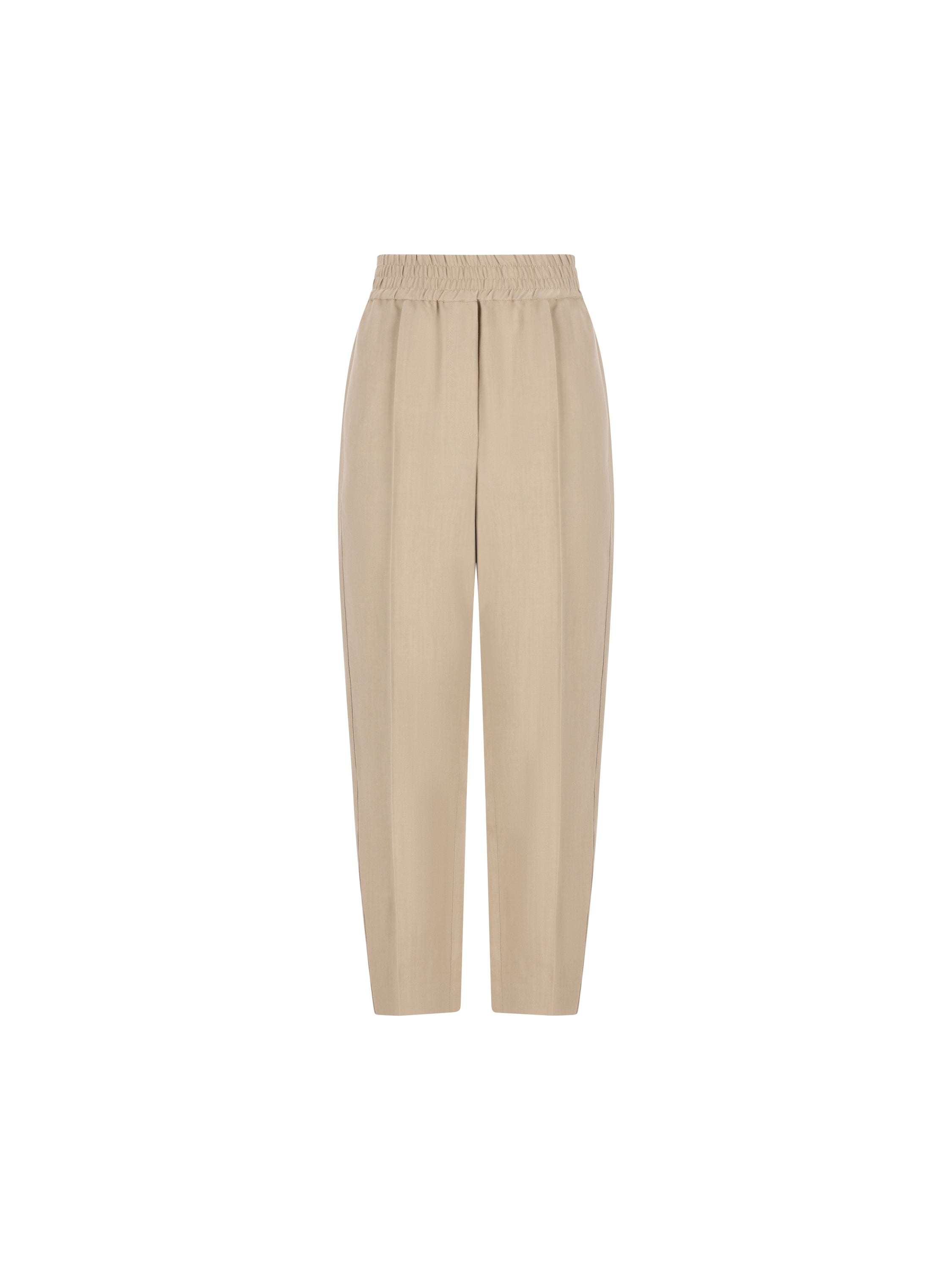 Brunello Cucinelli BRUNELLO CUCINELLI Pantaloni Baggy Pull-Up In Twill Fluid