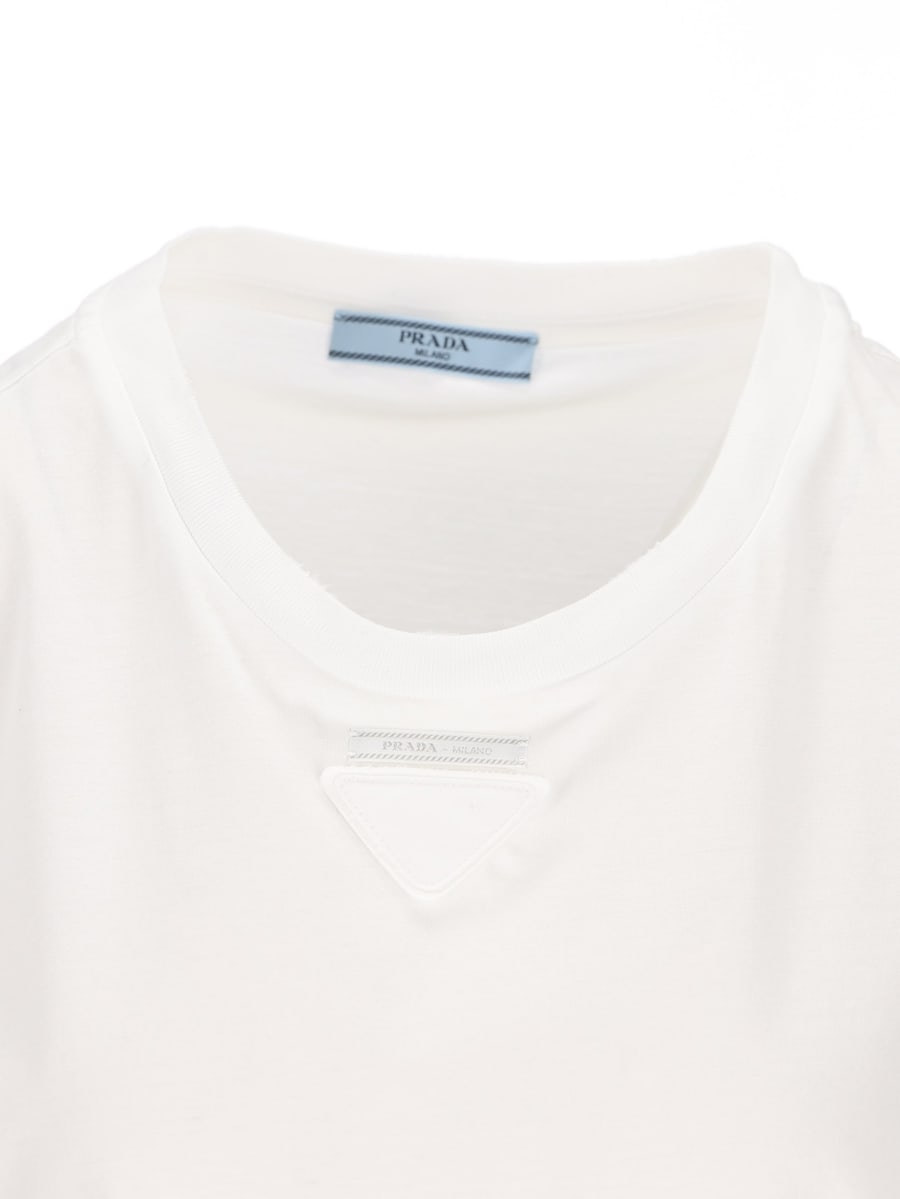 Prada PRADA T-Shirt In Cotone, view 3