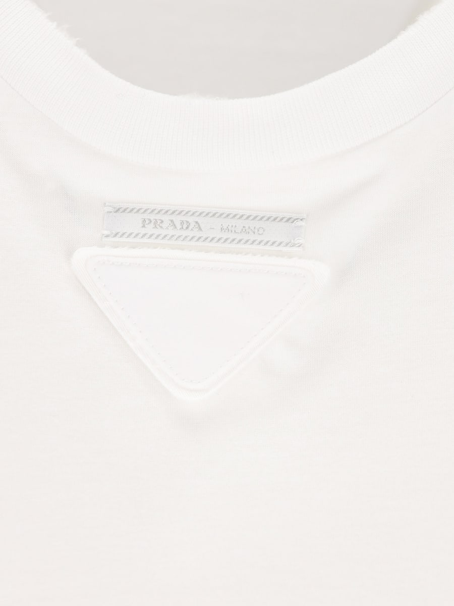 Prada PRADA T-Shirt In Cotone, view 4
