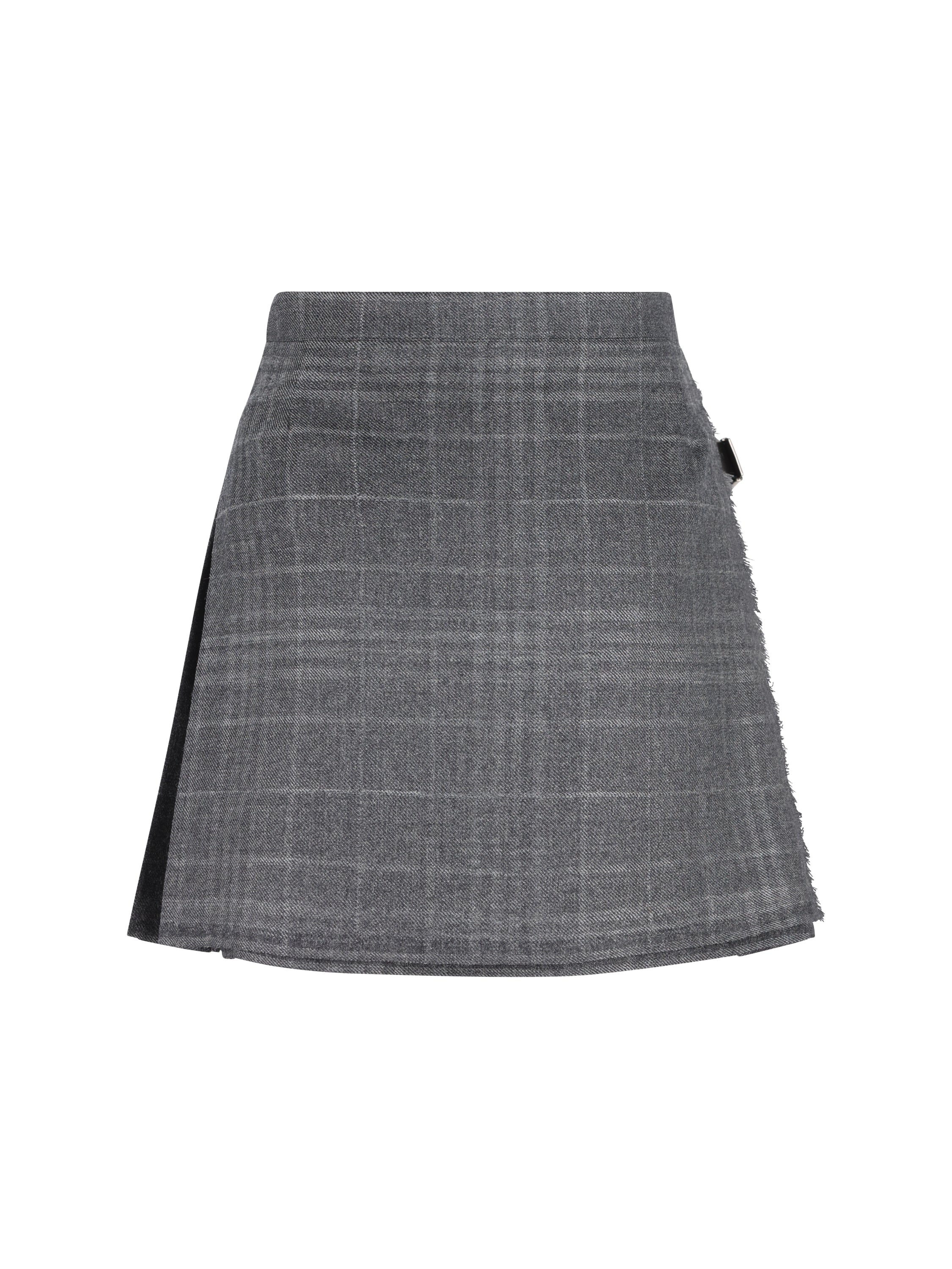 Balenciaga BALENCIAGA Minigonna a Pieghe in Tartan, view 2