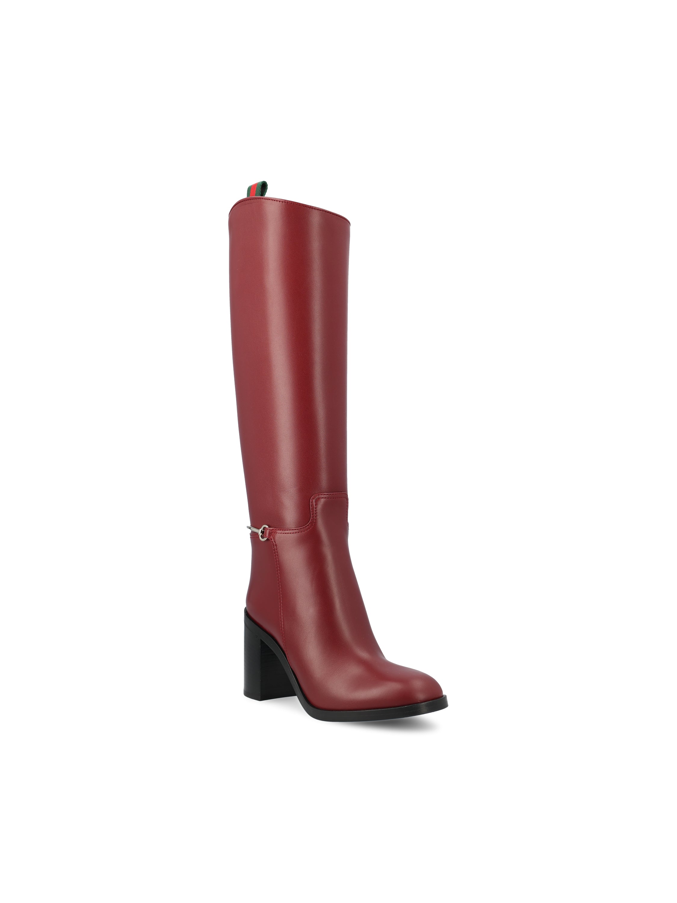 Gucci GUCCI Stivali Con Morsetto In Pelle, view 2