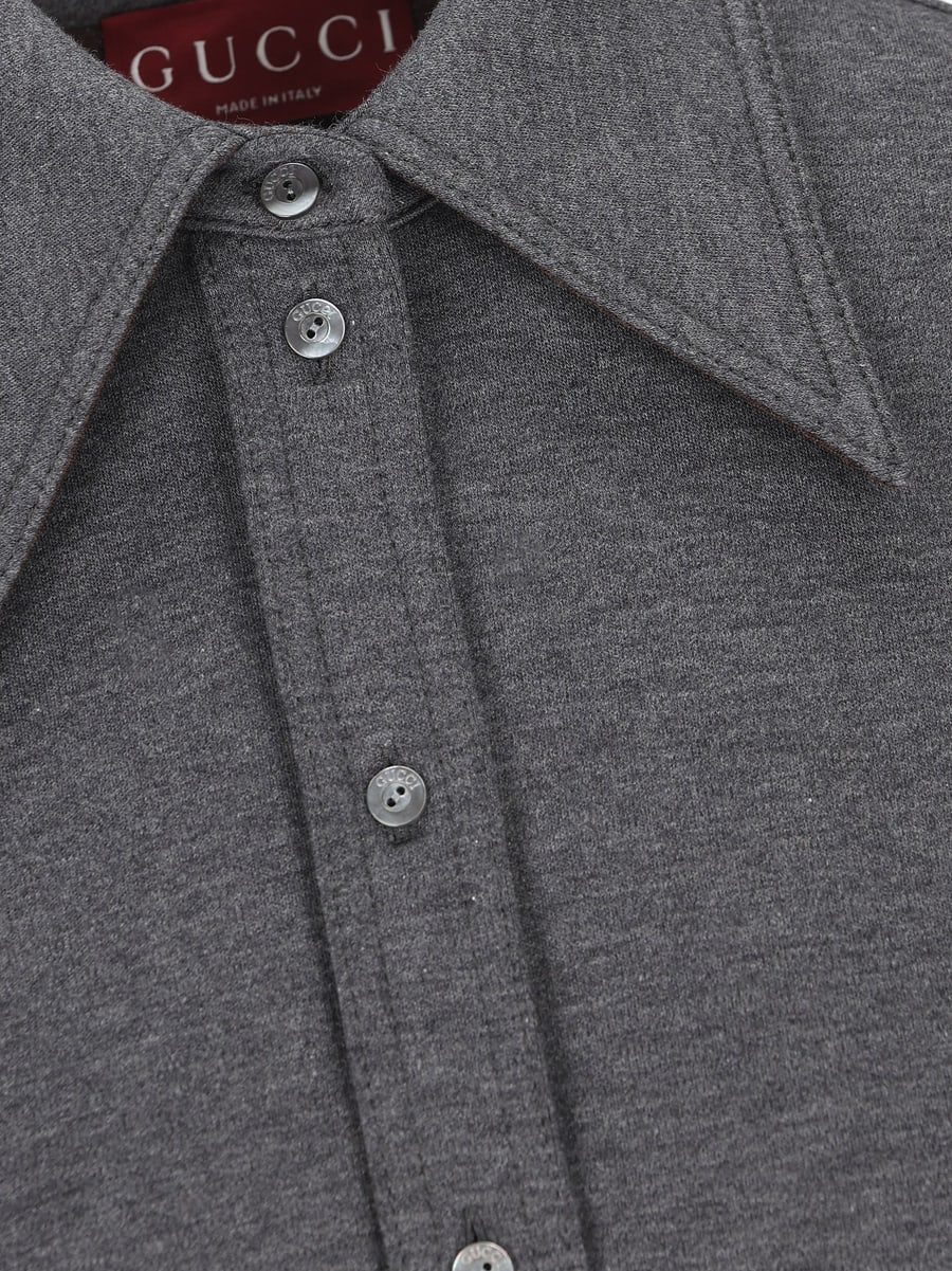 Gucci GUCCI Camicia In Cotone E Lana, view 3