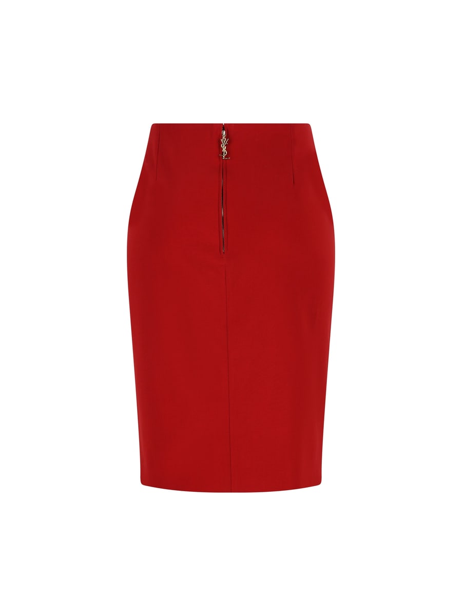 Saint Laurent SAINT LAURENT Gonna In Raso, view 2