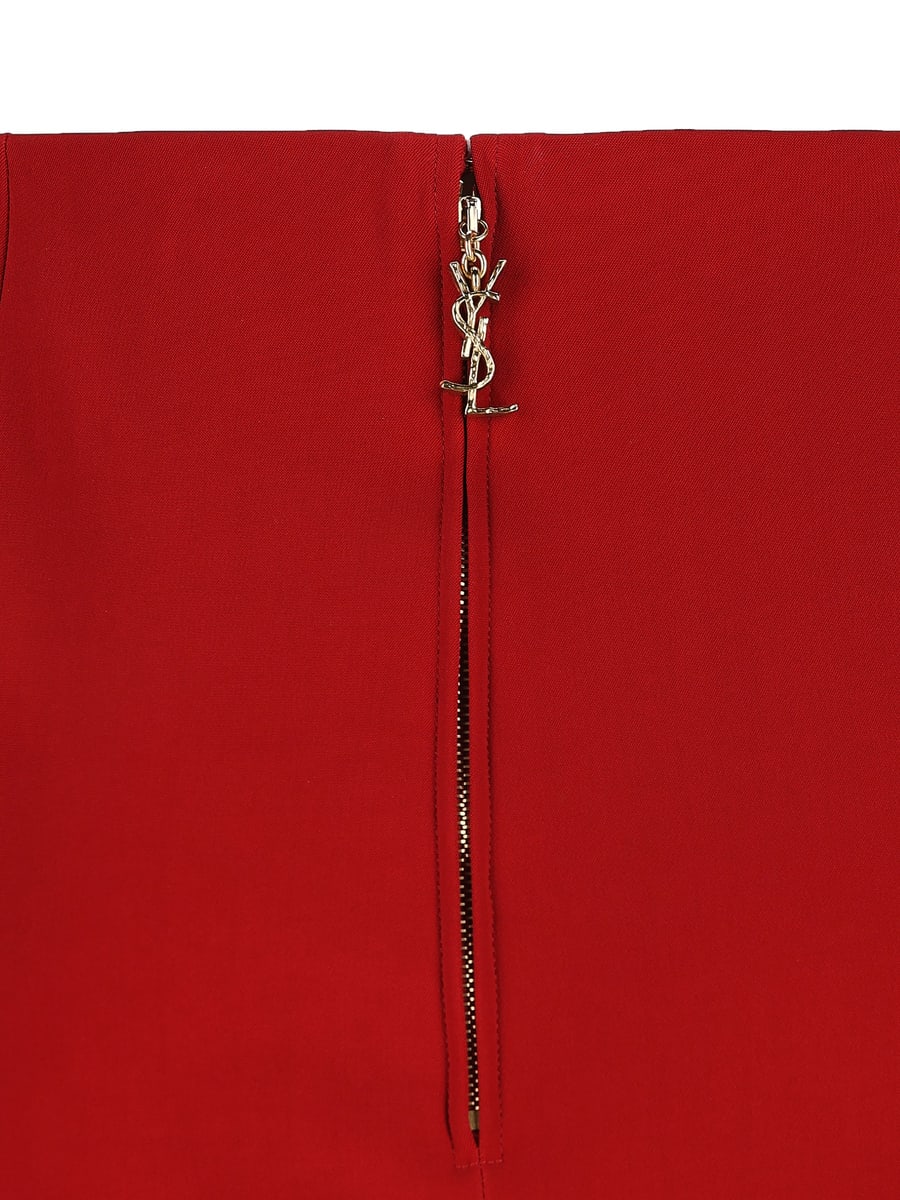 Saint Laurent SAINT LAURENT Gonna In Raso, view 3
