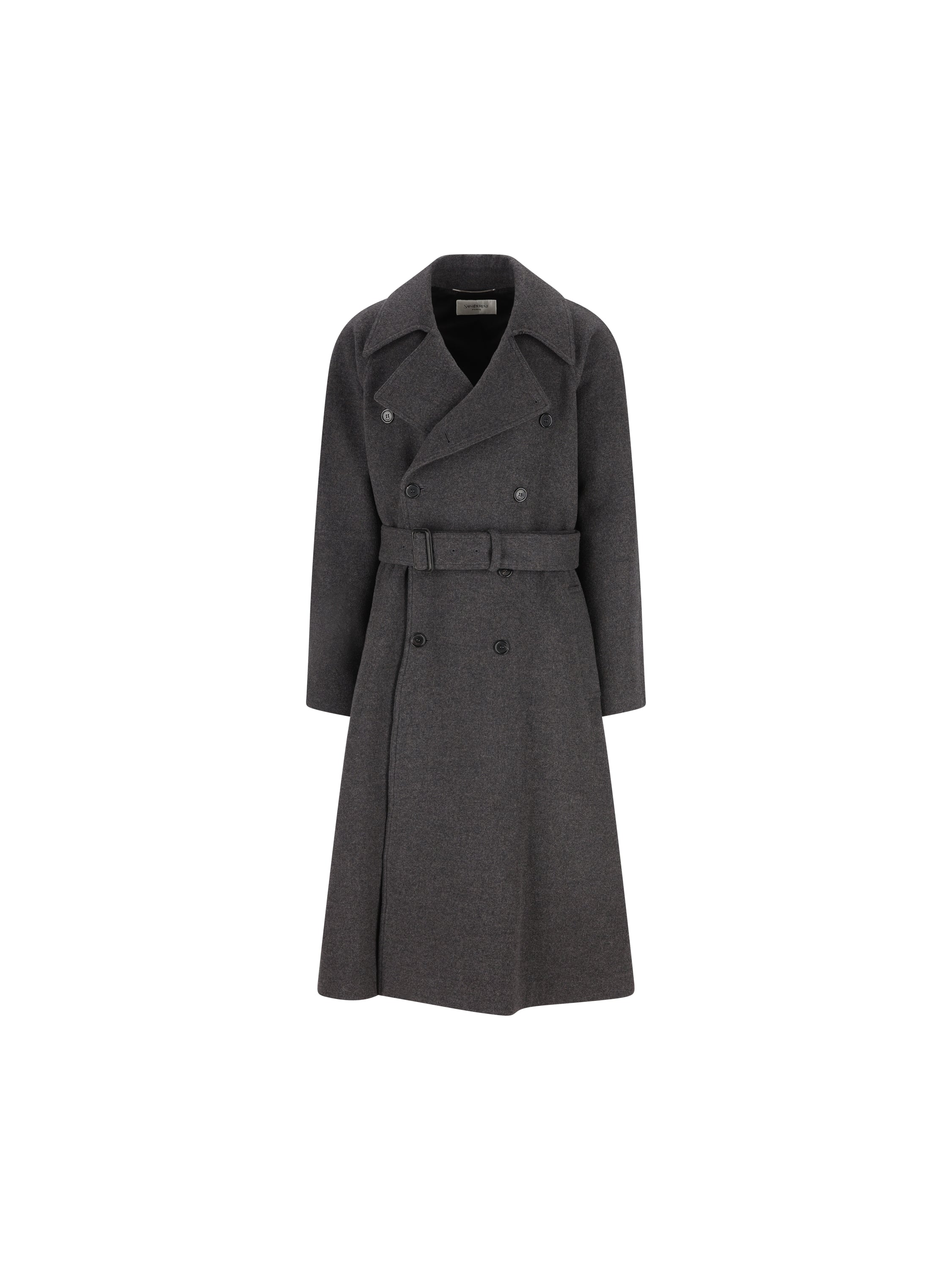 Saint Laurent SAINT LAURENT Cappotto Lungo In Cashmere
