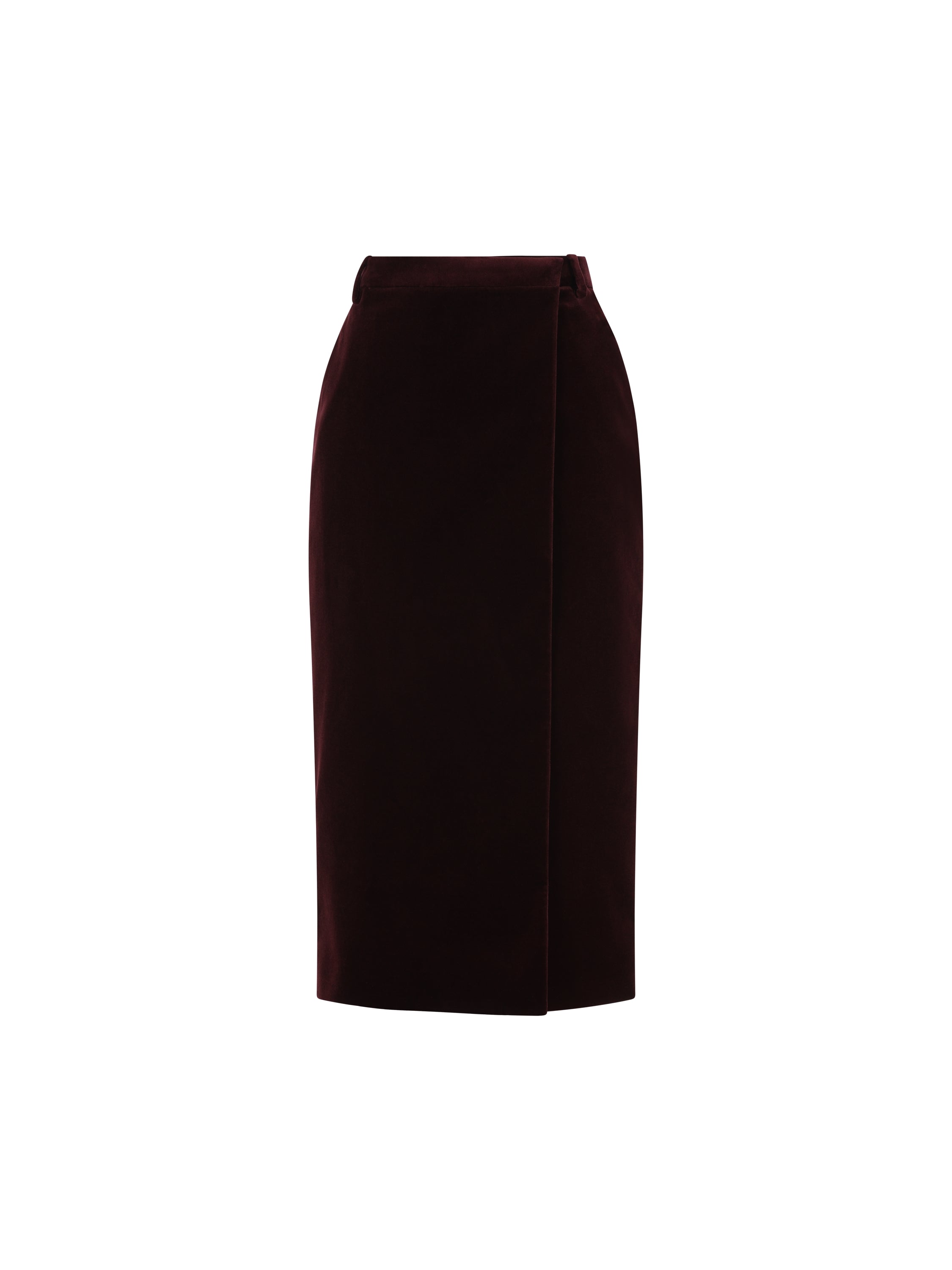 Saint Laurent SAINT LAURENT Gonna Midi A Incrocio In Velluto
