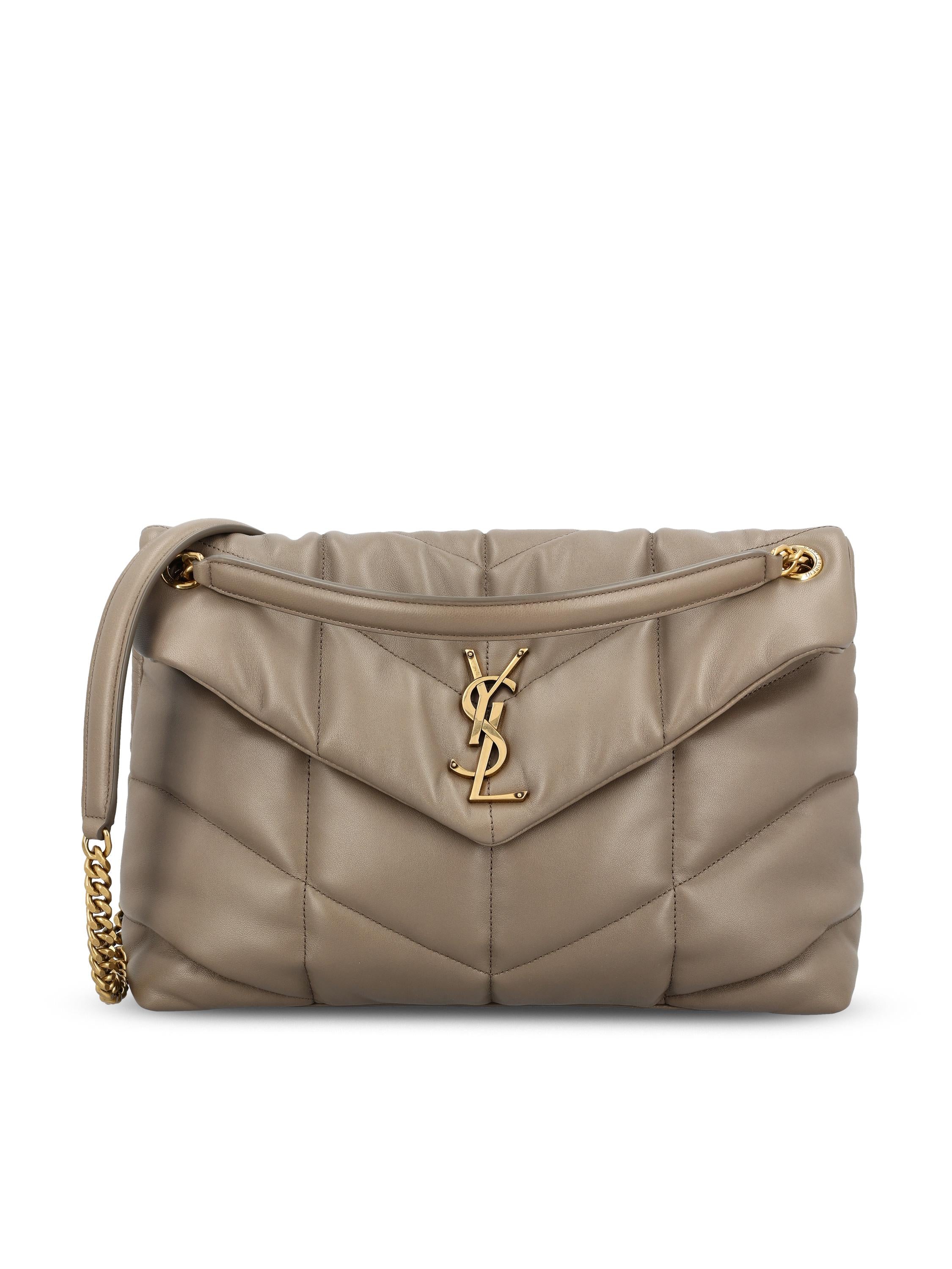 Saint Laurent SAINT LAURENT Borsa Puffer Media In Pelle