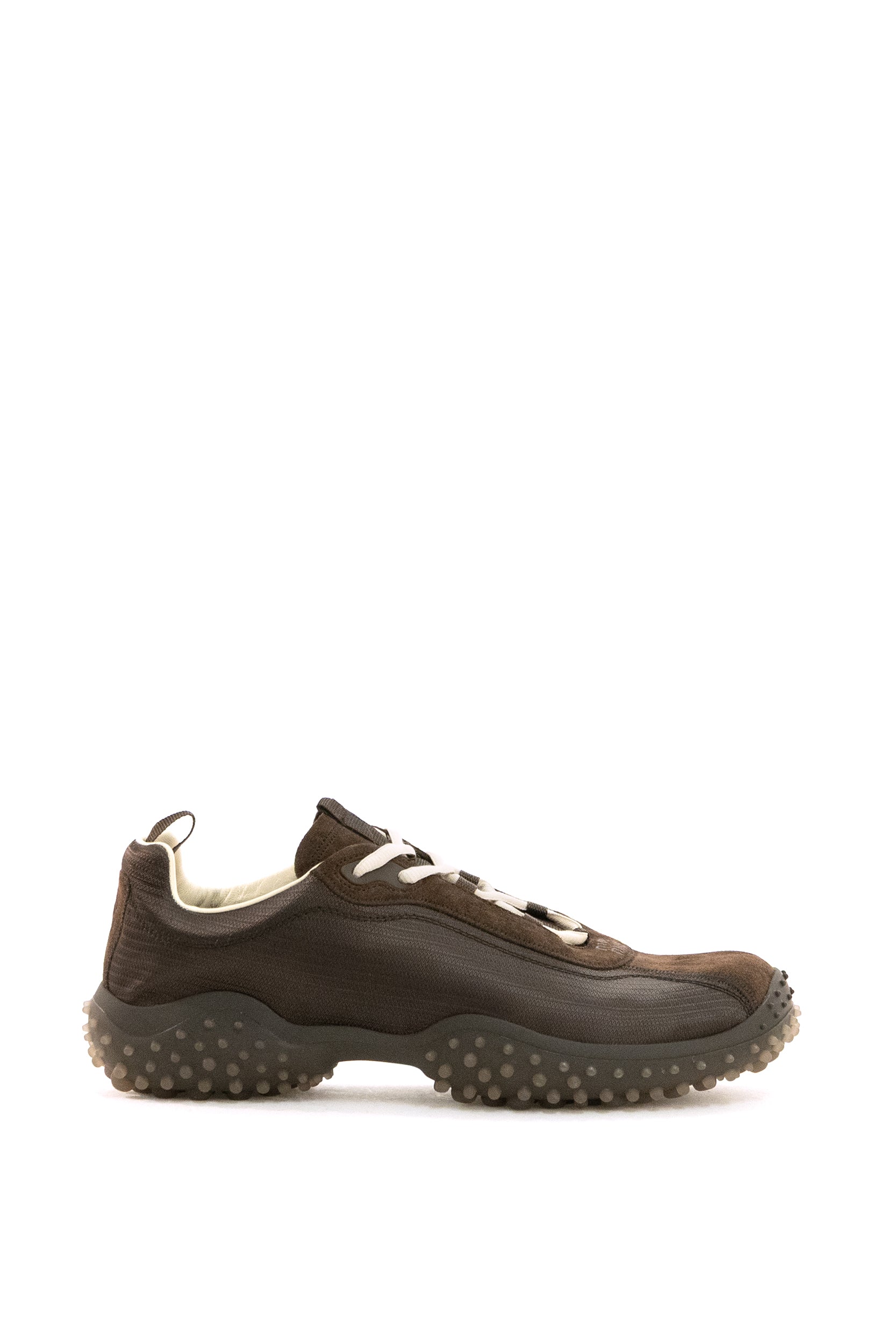Miu Miu Sneakers in nylon tech e suede di colore marrone