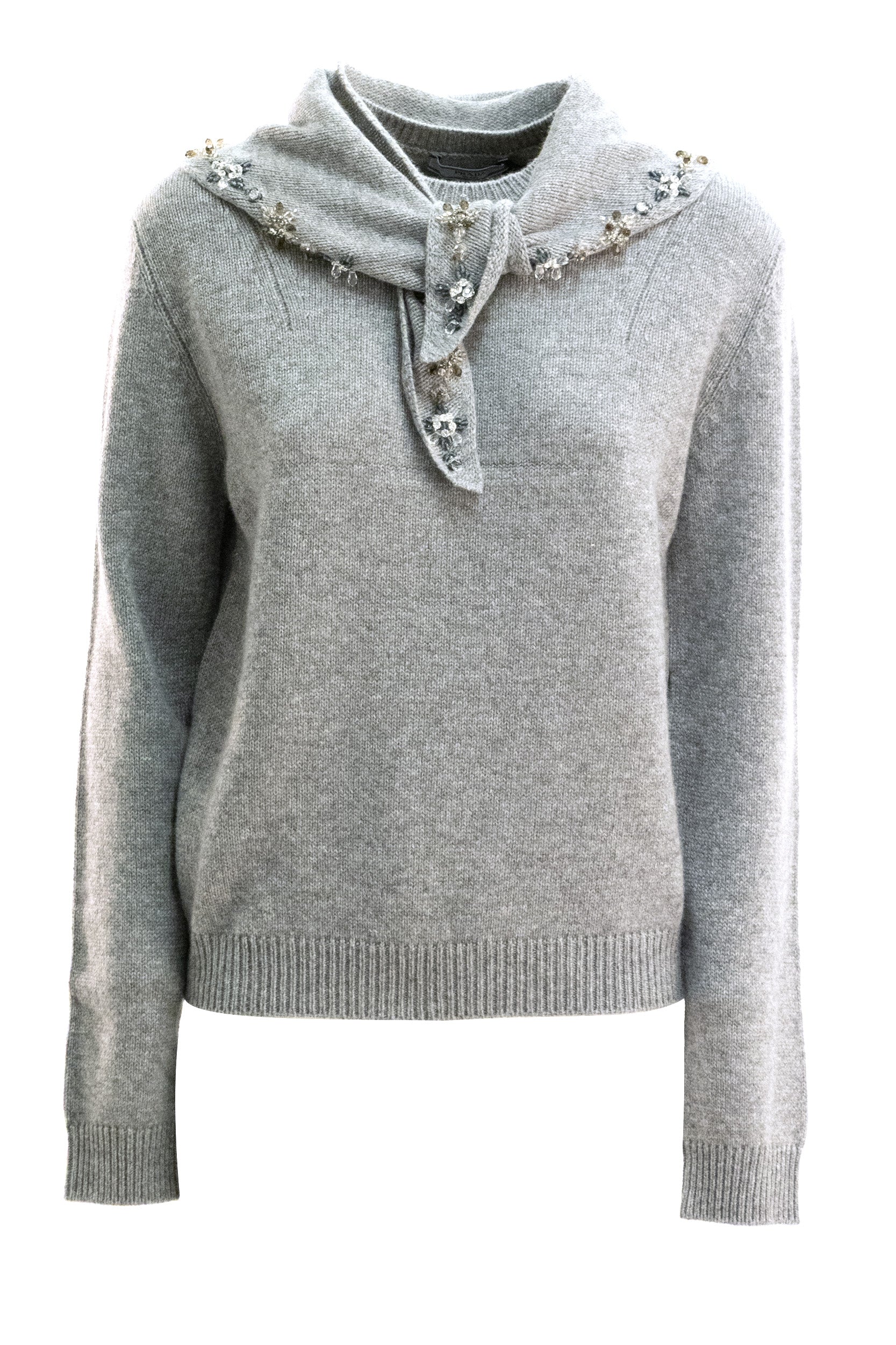 Prada Pullover in cashmere di colore grigio