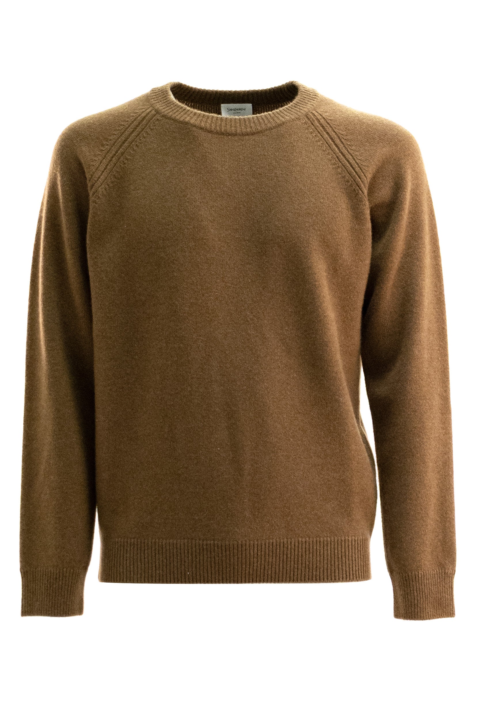 Saint Laurent Pullover in cashmere color marrone bruciato