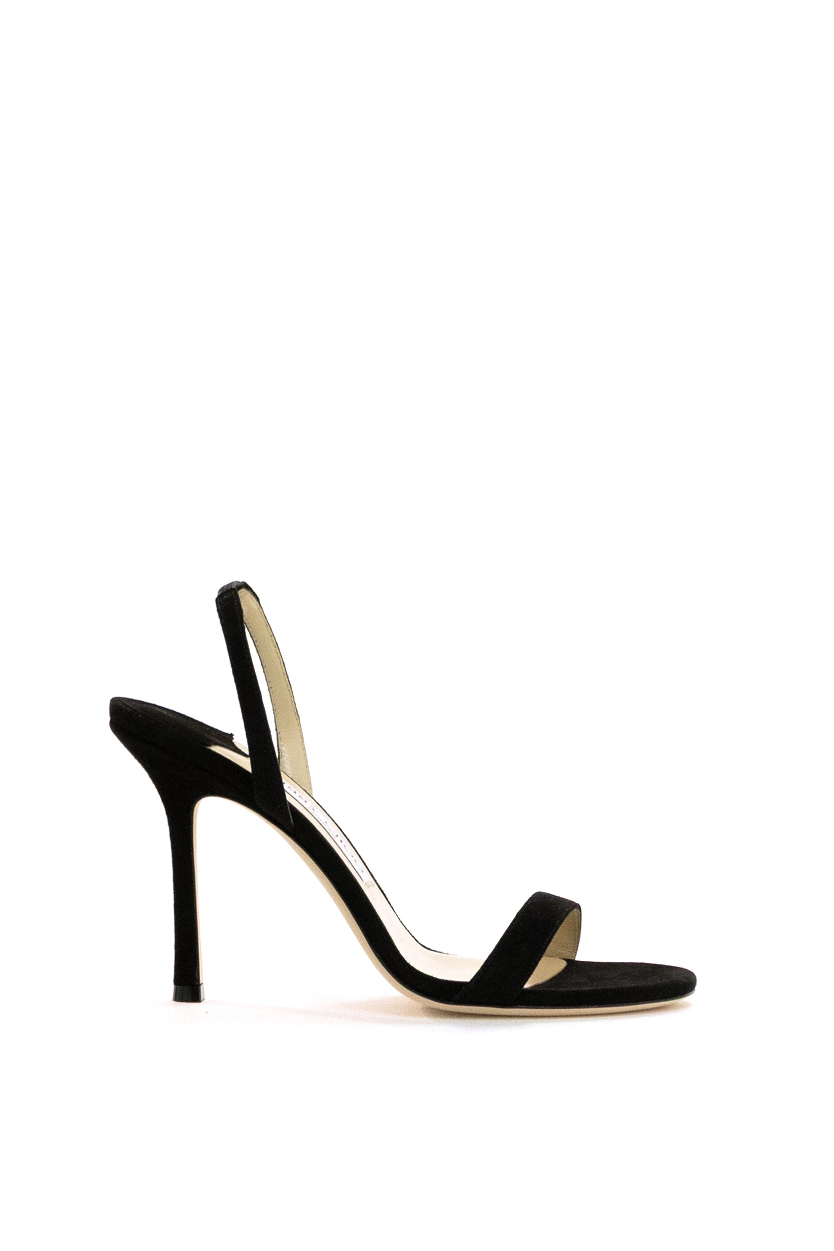 Jimmy Choo Sandali Jenn in suede di colore nero