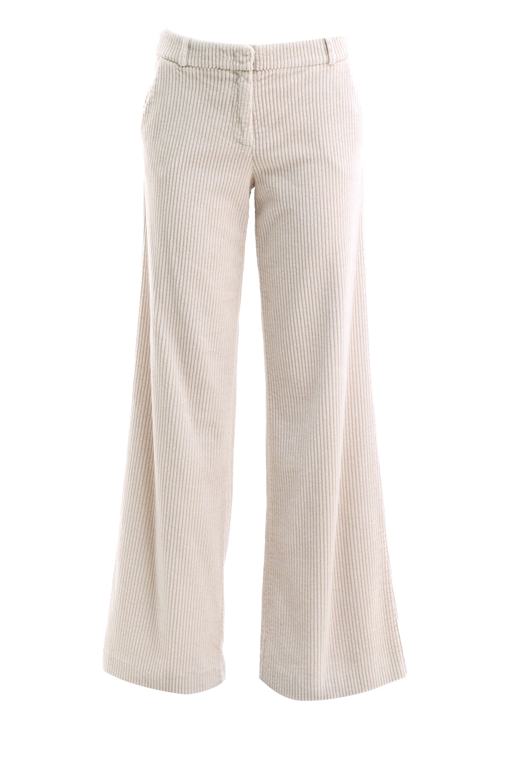 KILTIE Pantaloni in velluto a coste di colore beige chiaro
