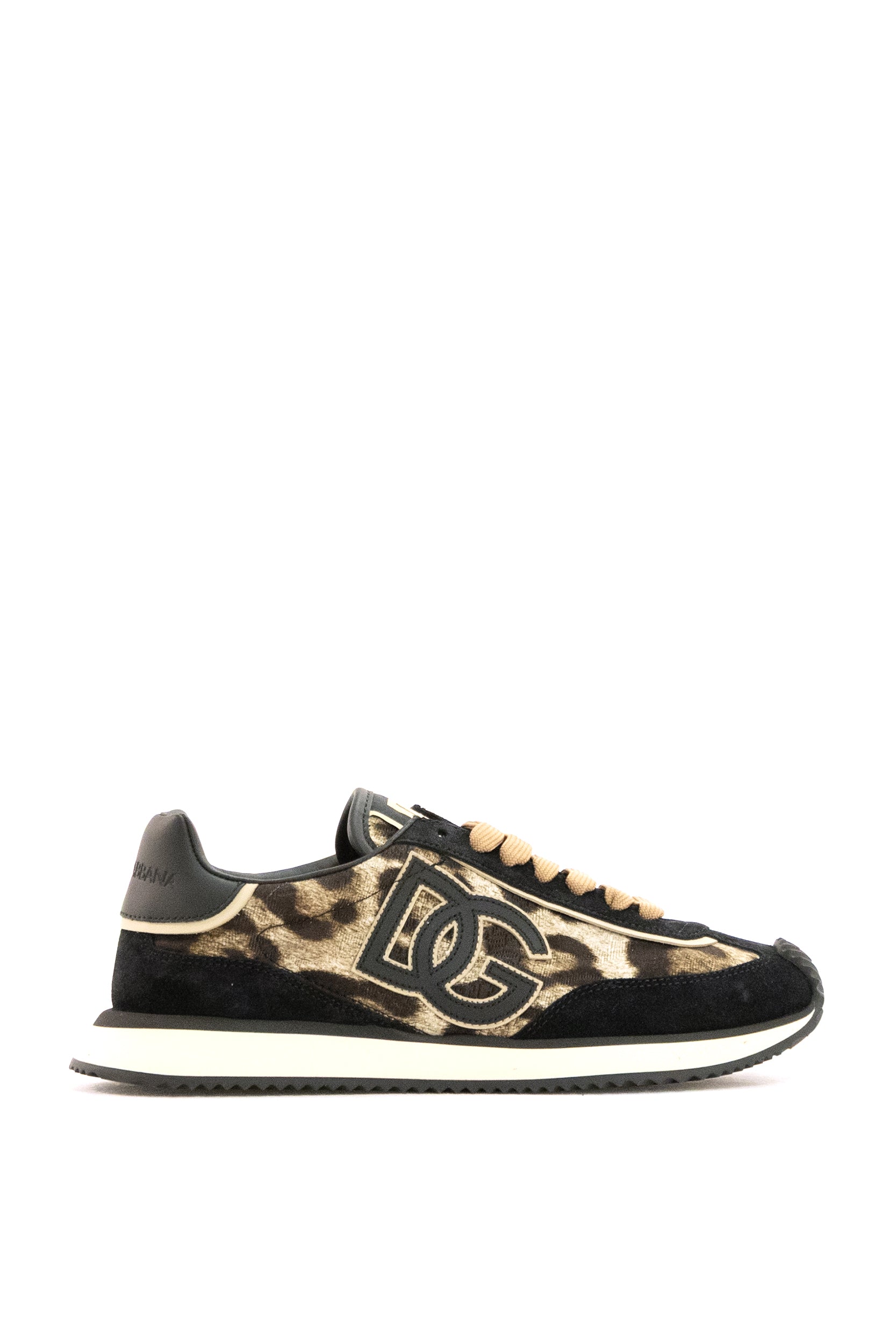 Dolce & Gabbana Sneakers DG Cushion in tessuto stampa Leo