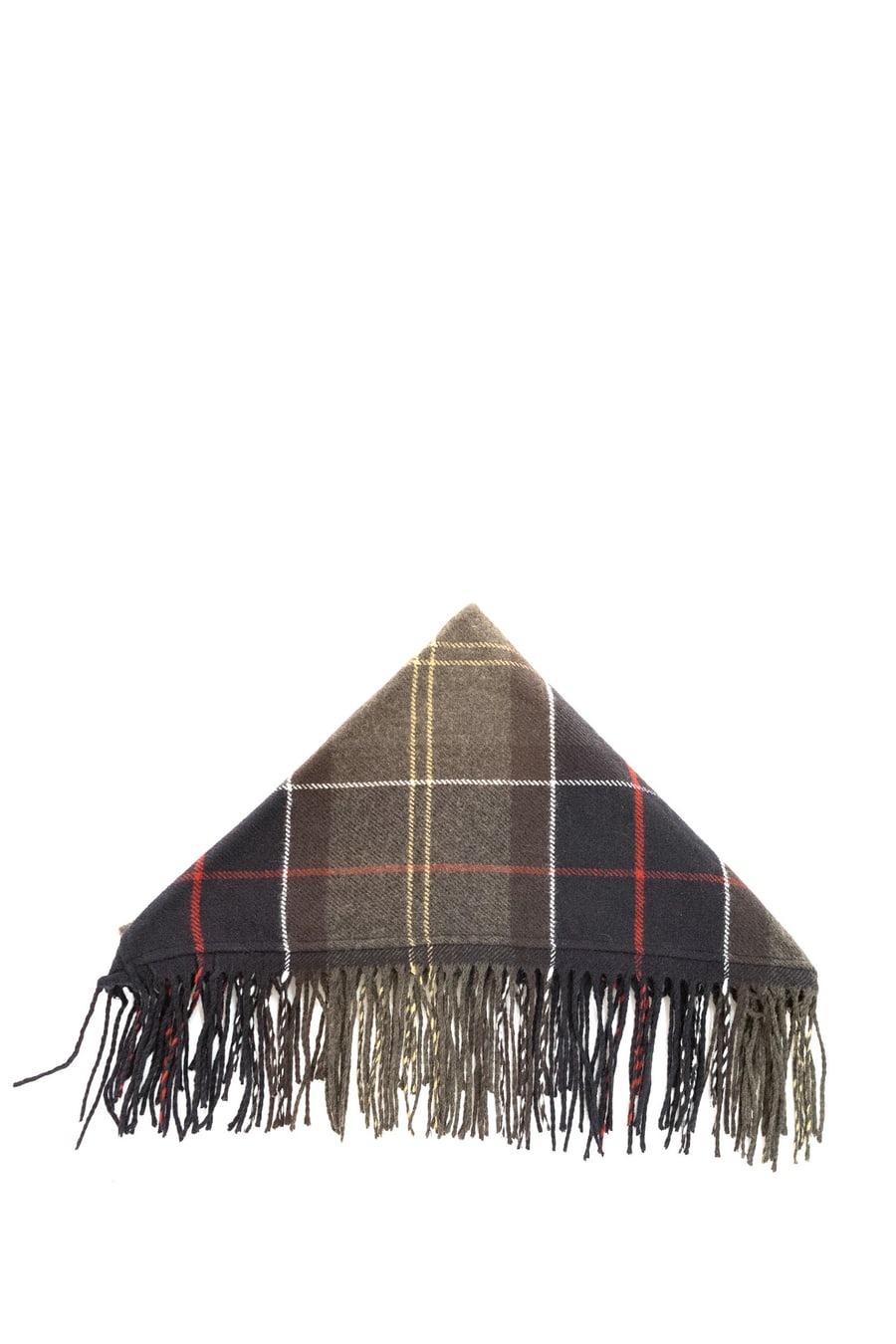 BARBOUR Sciarpa in tartan color verde