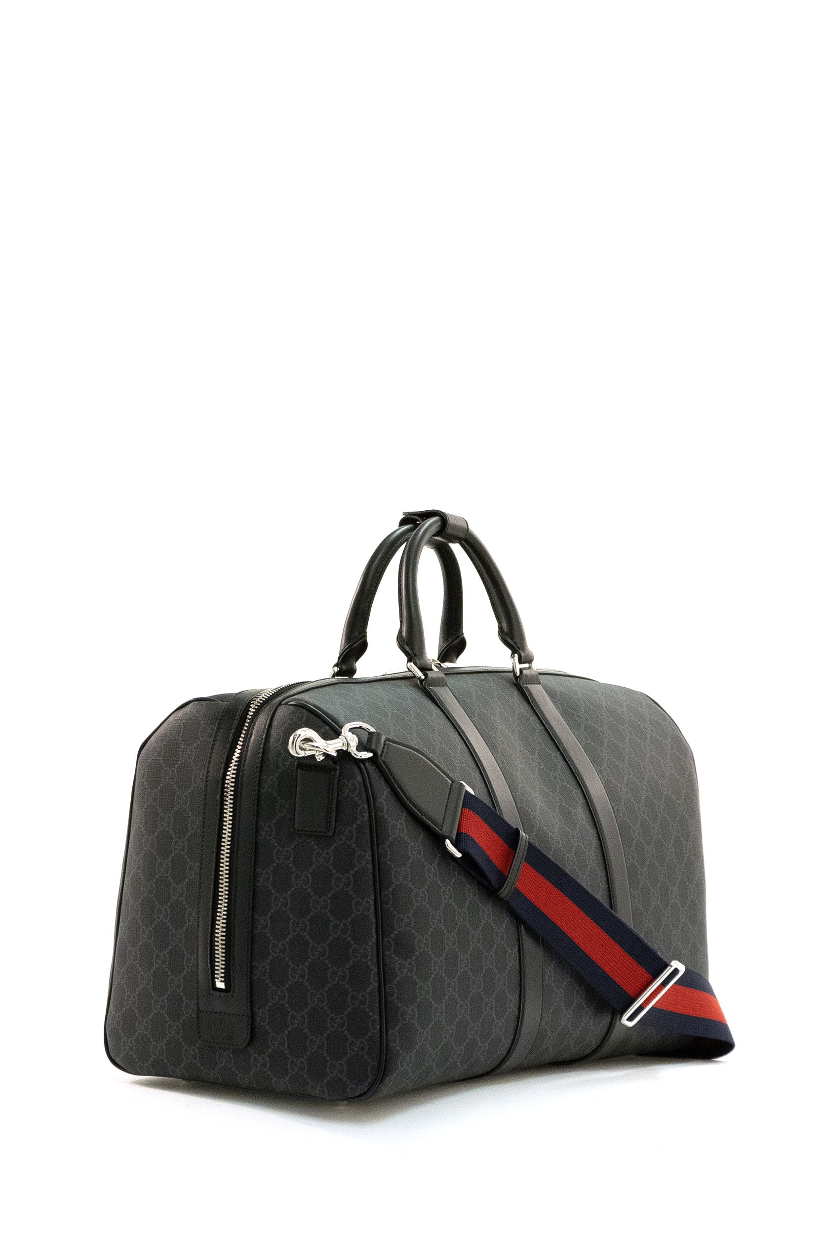 Gucci Borsone in tessuto GG Supreme nero, view 2