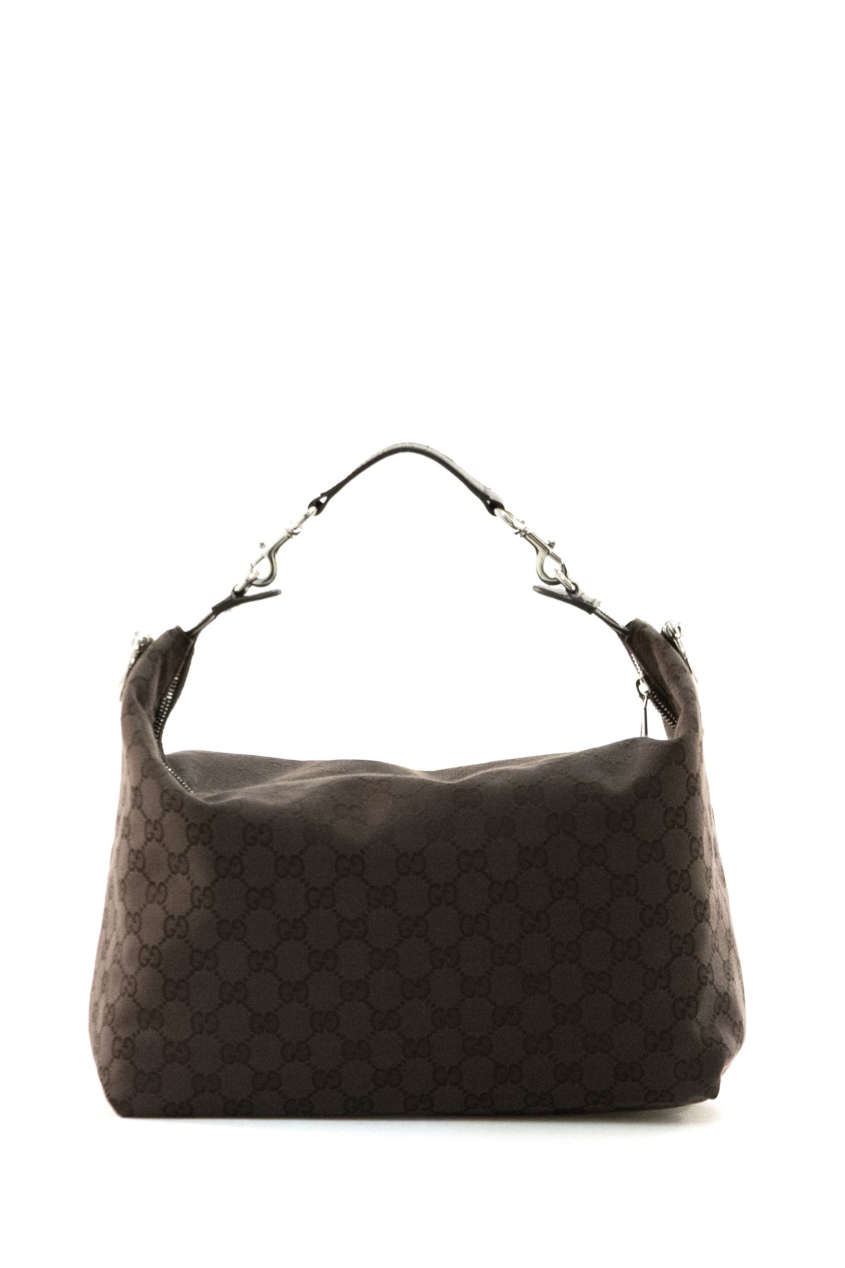 Gucci Borsa a tracolla Brera misura media in tessuto GG marrone scuro