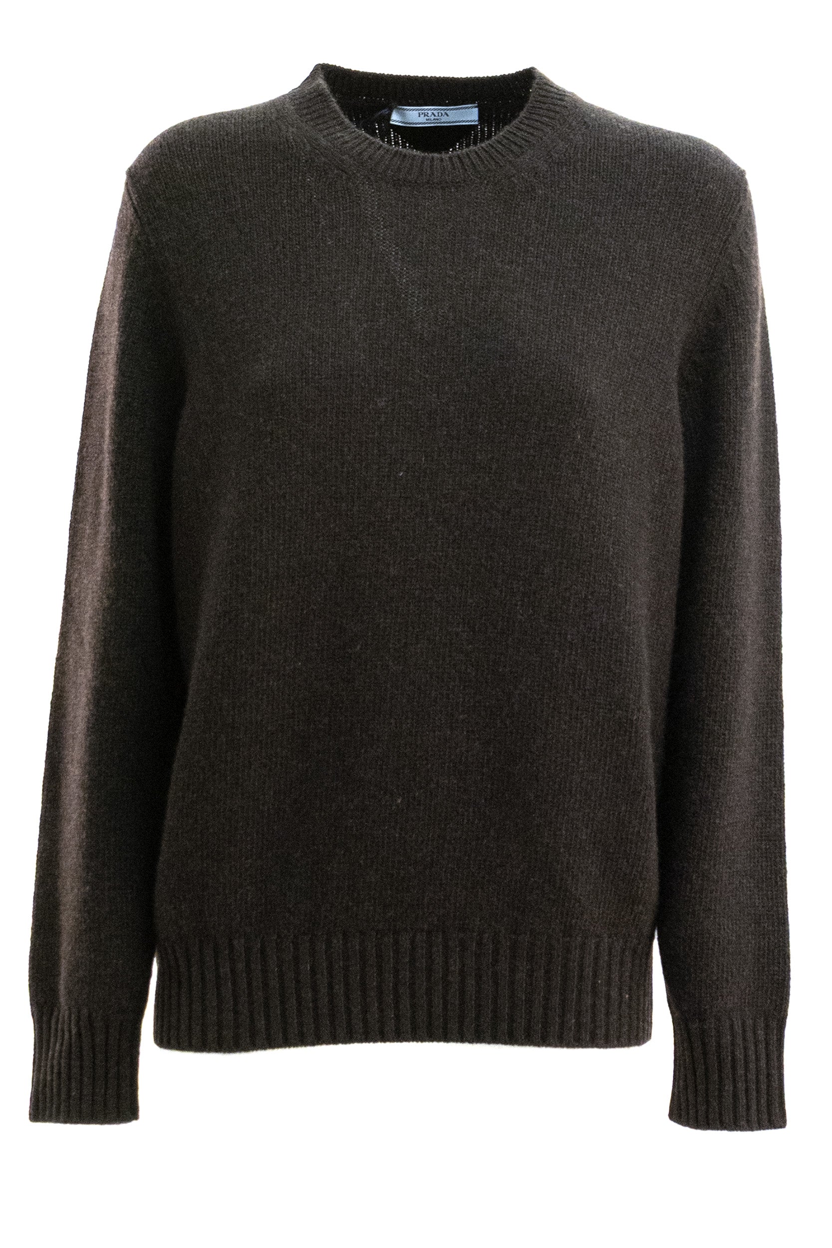 Prada Pullover in lana e cashmere di colore marrone