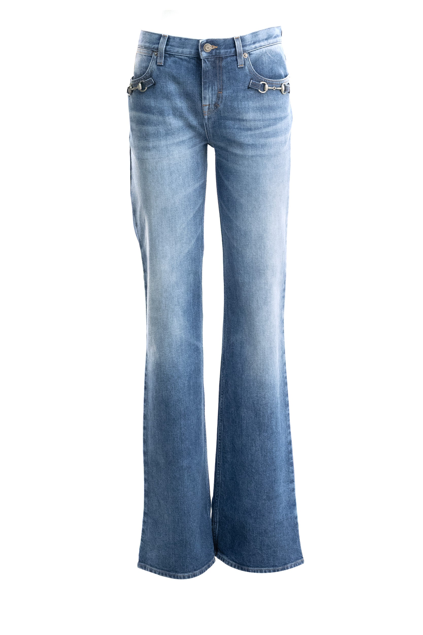 Gucci Jeans in cotone stretch di colore blu